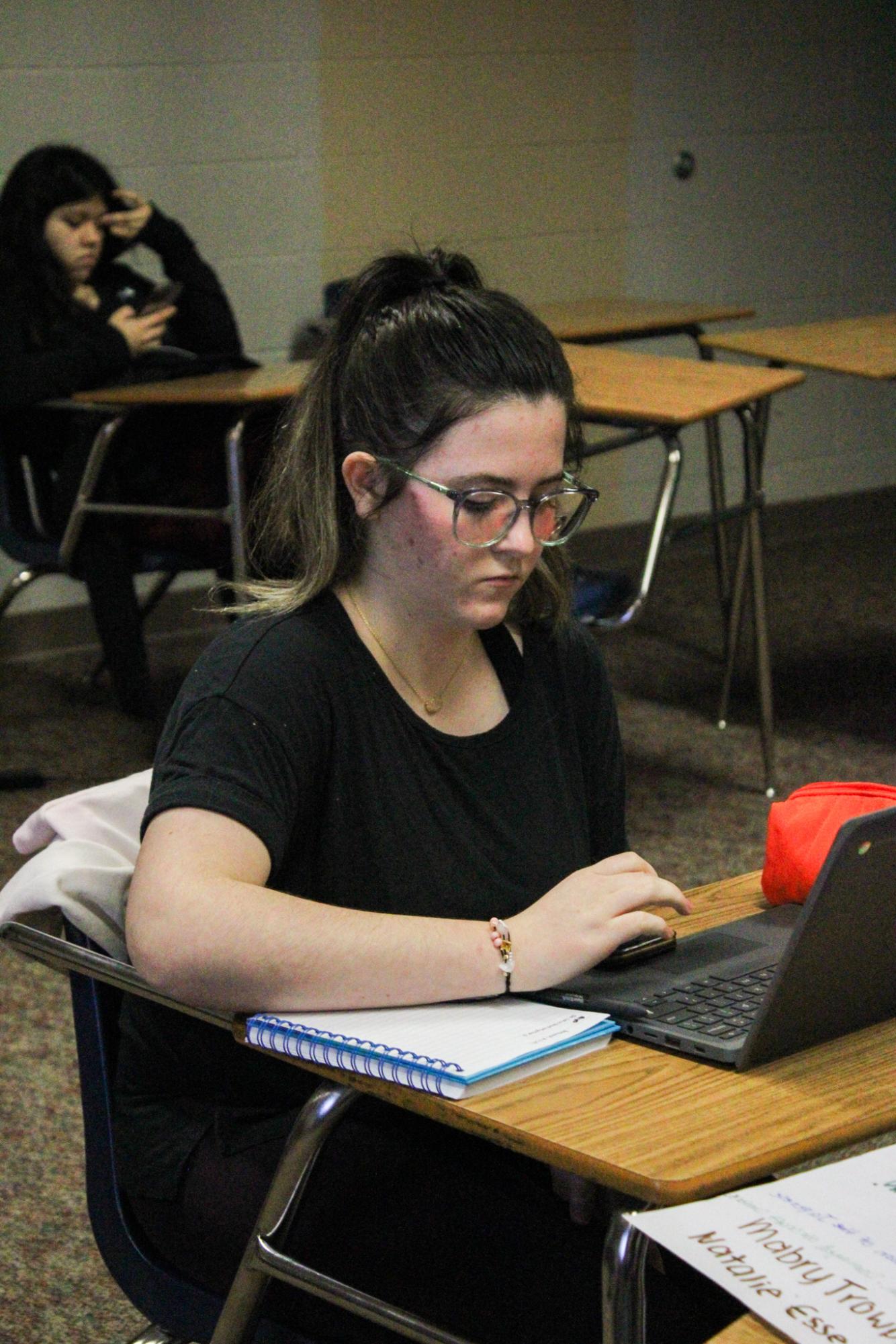 US History class makes posters (Photos by Kaelyn Kissack)