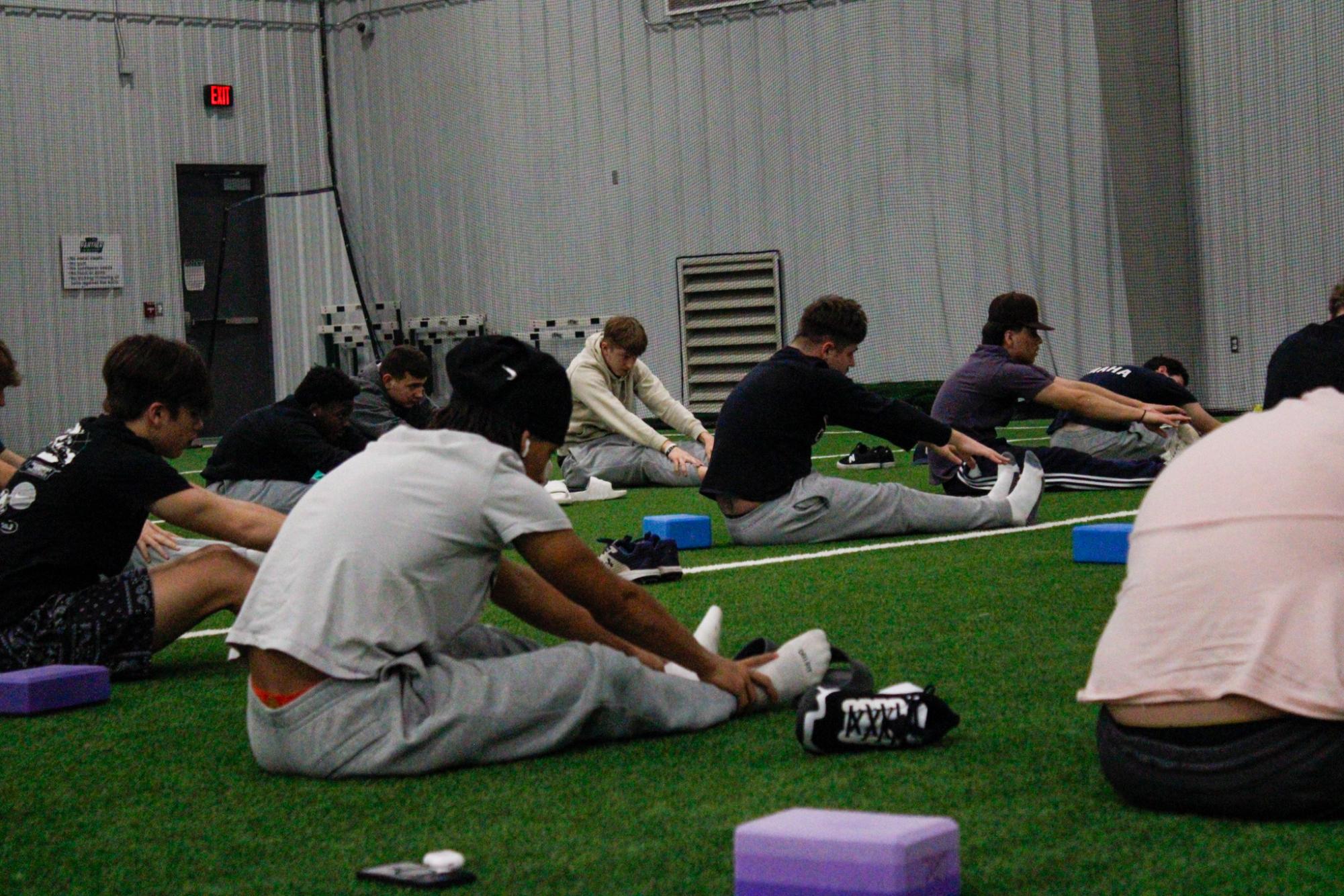 Baseball preseason yoga (Photos by Stevie Hoppock)