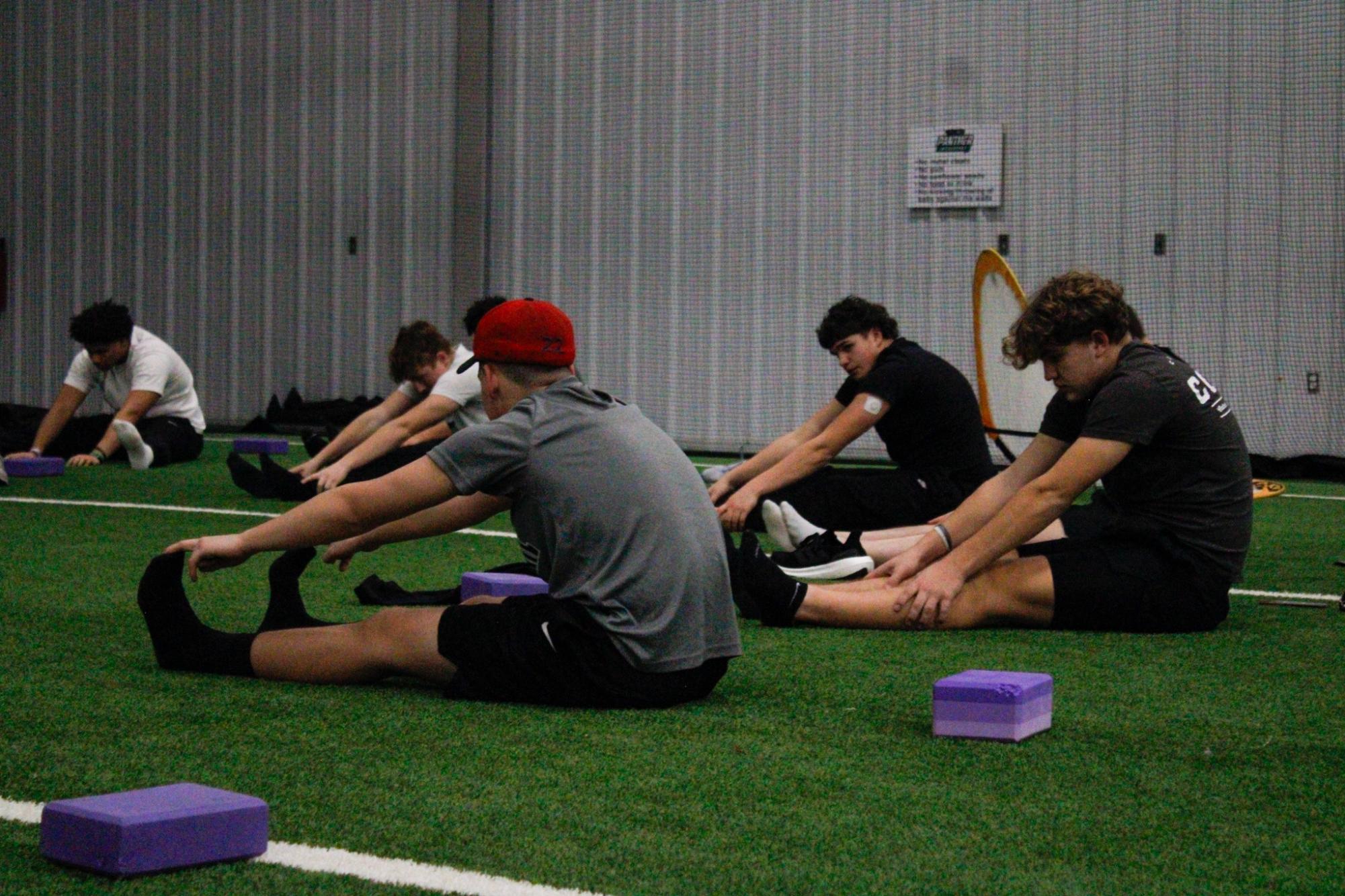 Baseball preseason yoga (Photos by Stevie Hoppock)