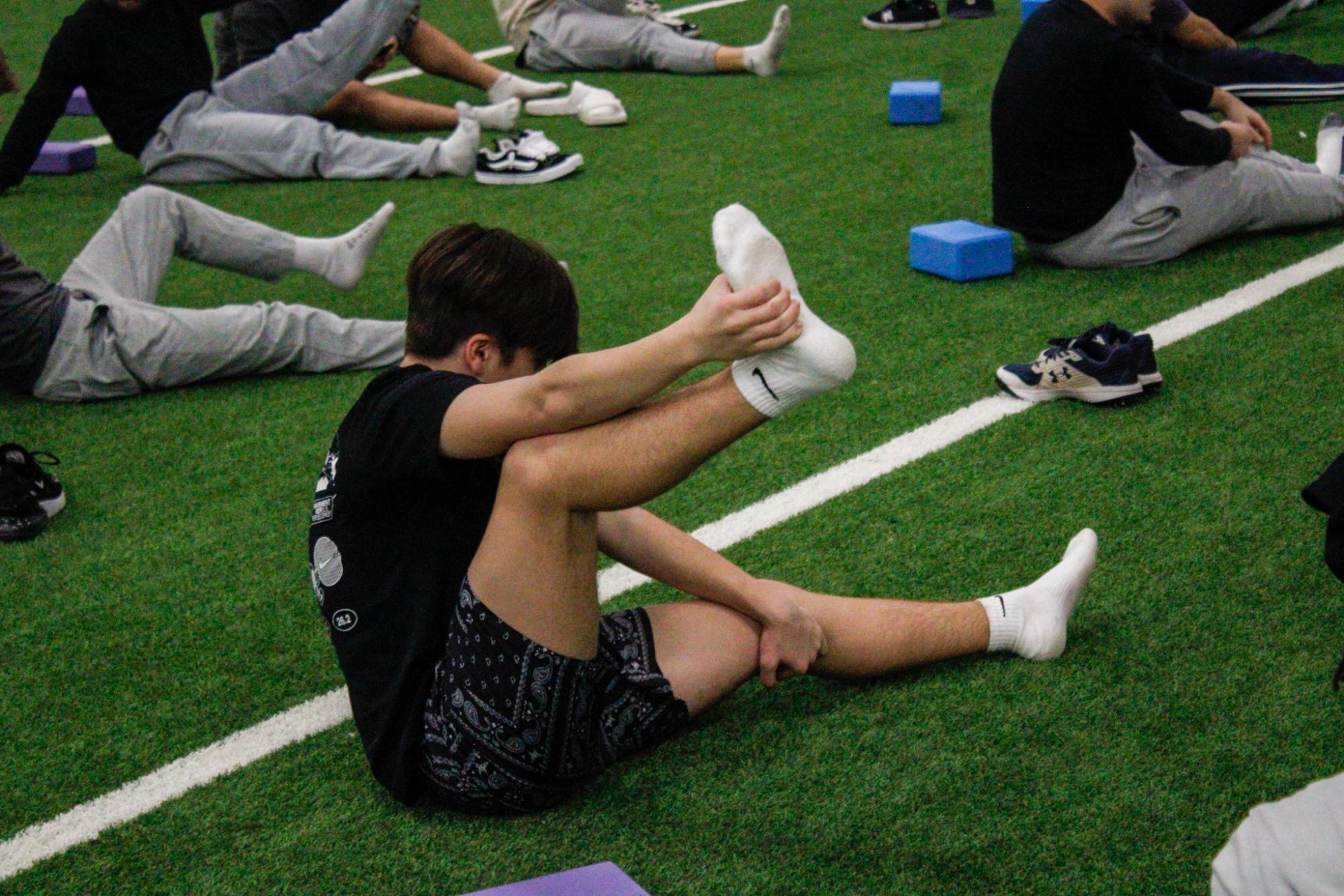 Baseball preseason yoga (Photos by Stevie Hoppock)