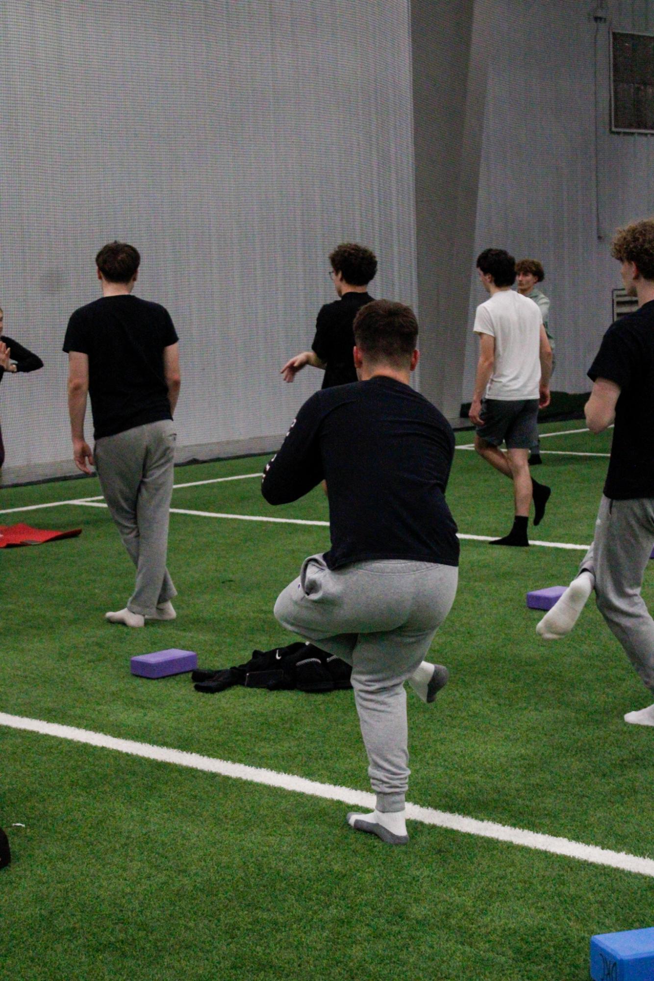 Baseball preseason yoga (Photos by Stevie Hoppock)