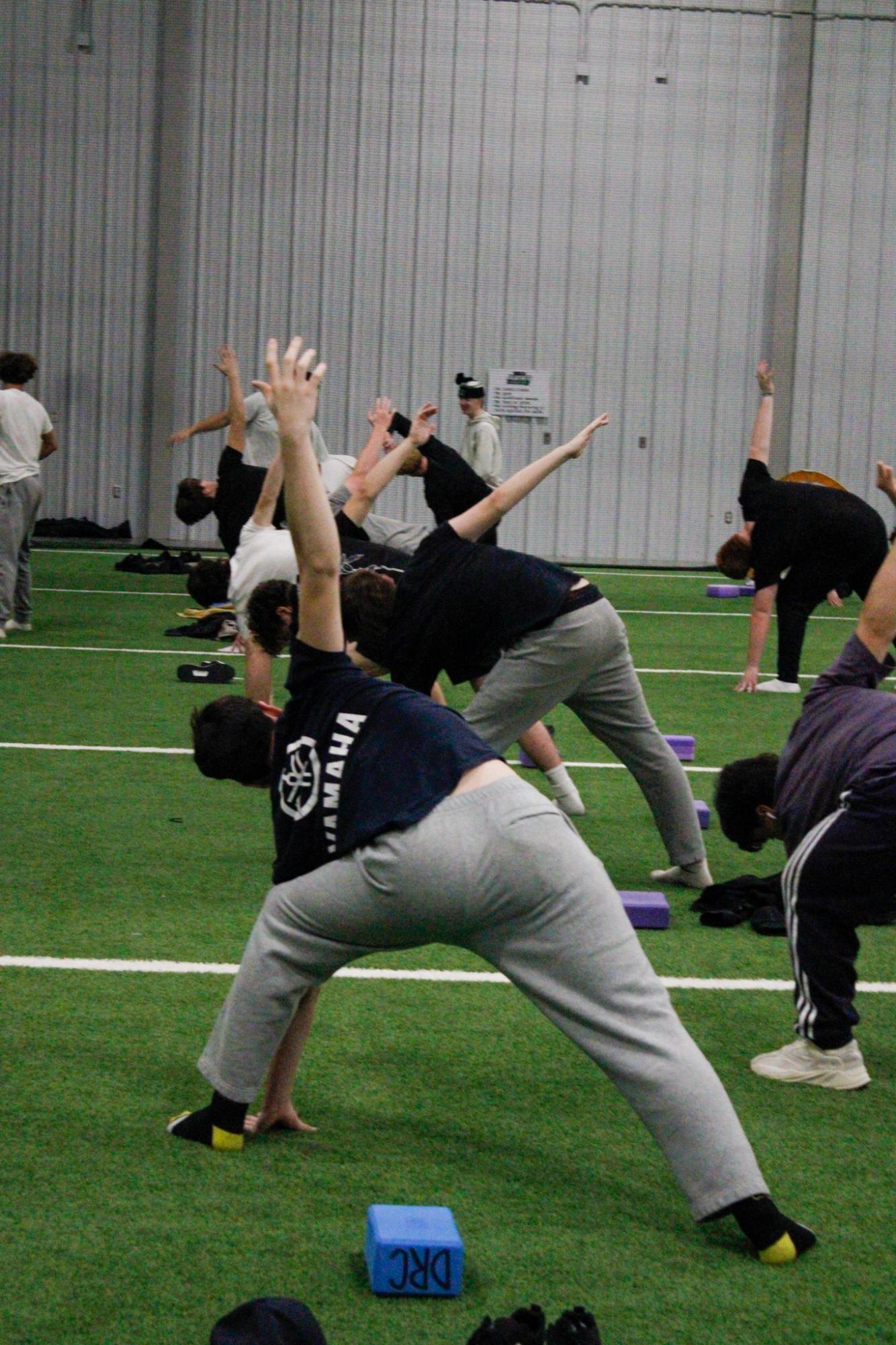 Baseball preseason yoga (Photos by Stevie Hoppock)