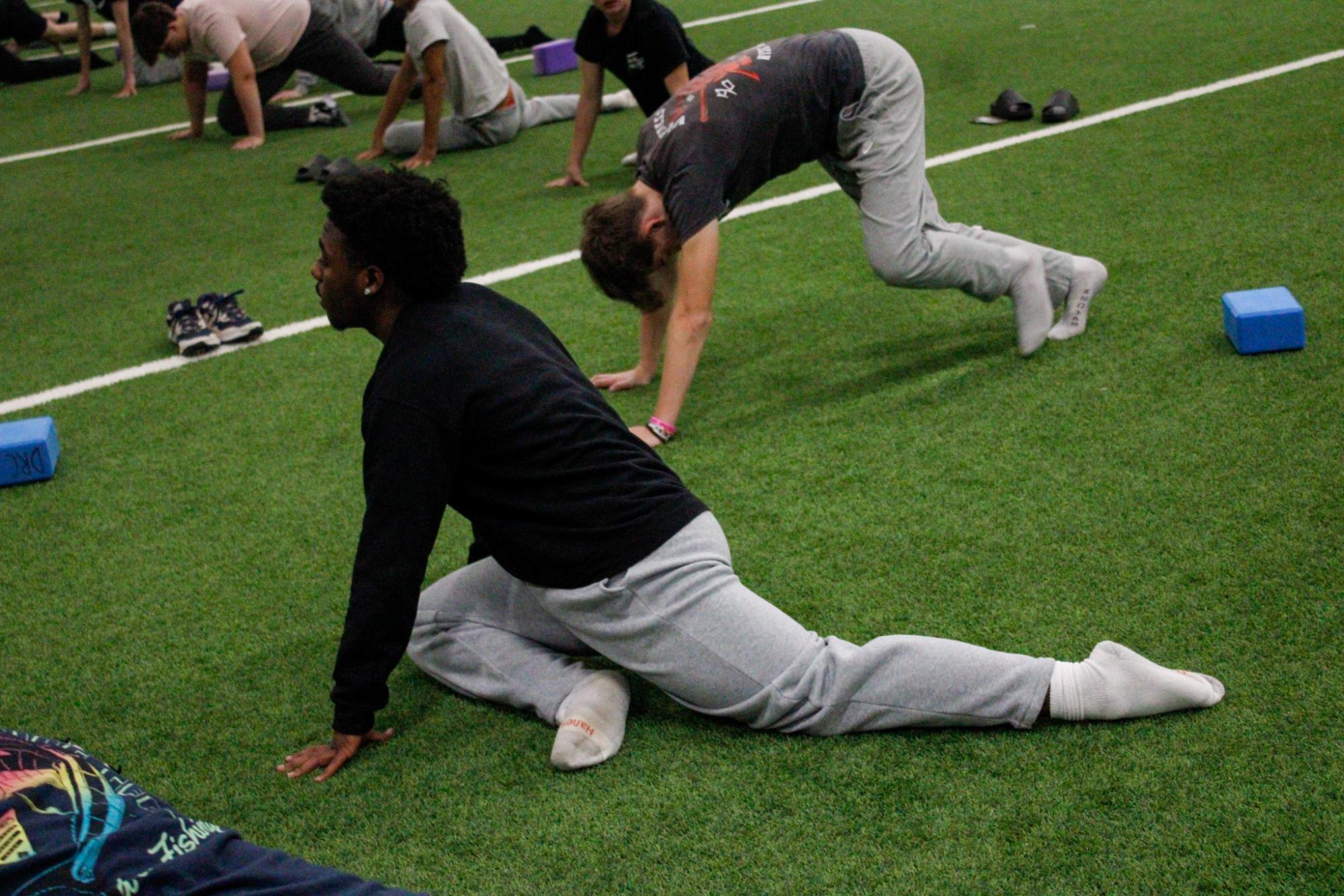 Baseball preseason yoga (Photos by Stevie Hoppock)