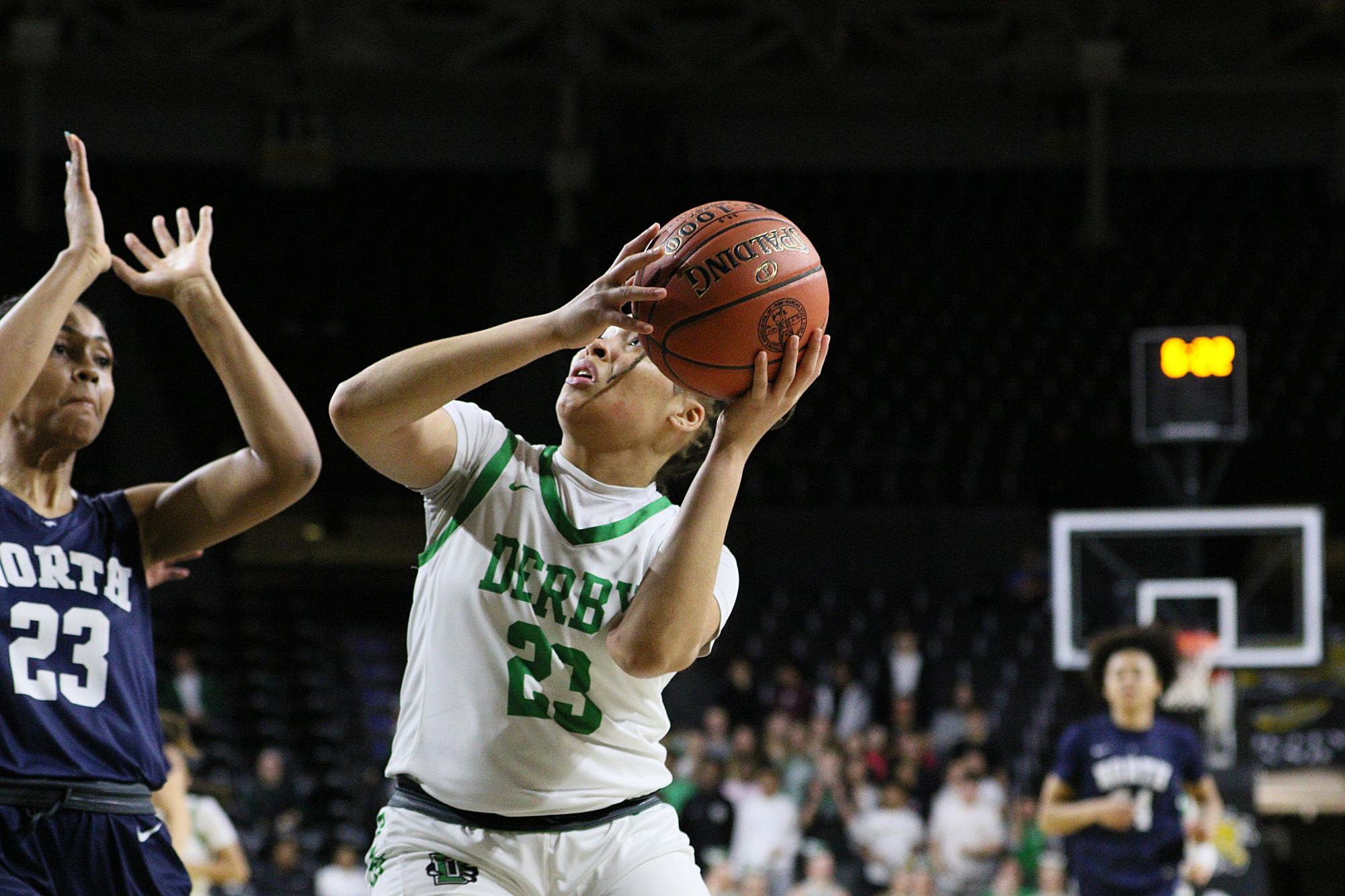 Girls state basketball vs. Blue Valley North (Photos by Maggie Elliott)