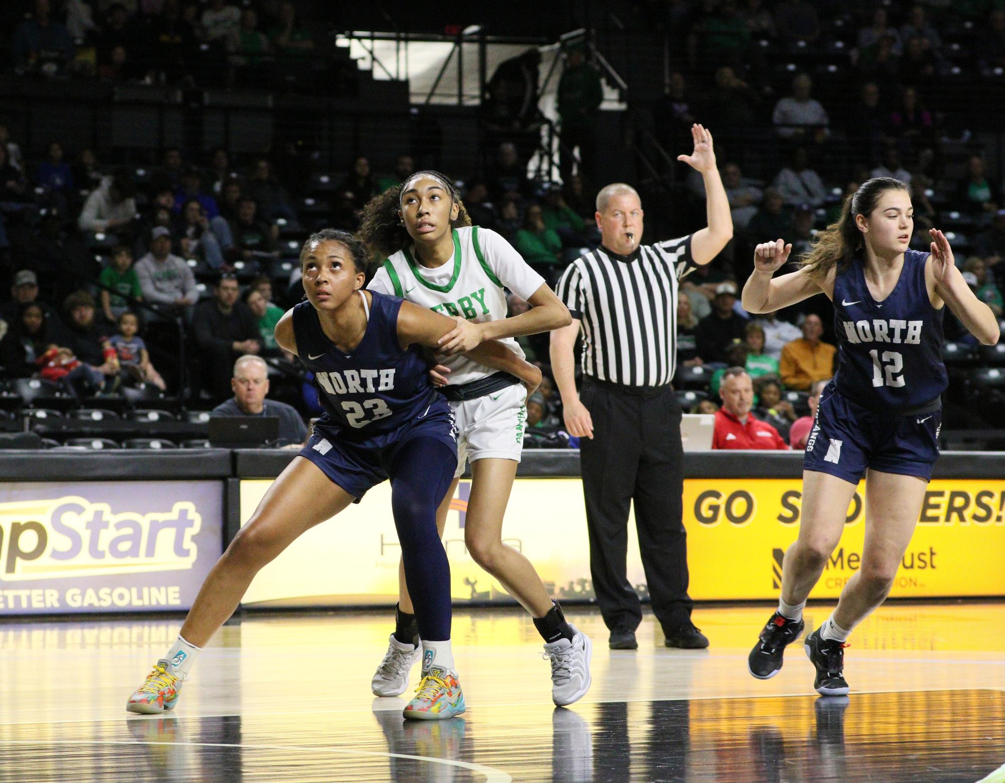 Girls state basketball vs. Blue Valley North (Photos by Maggie Elliott)