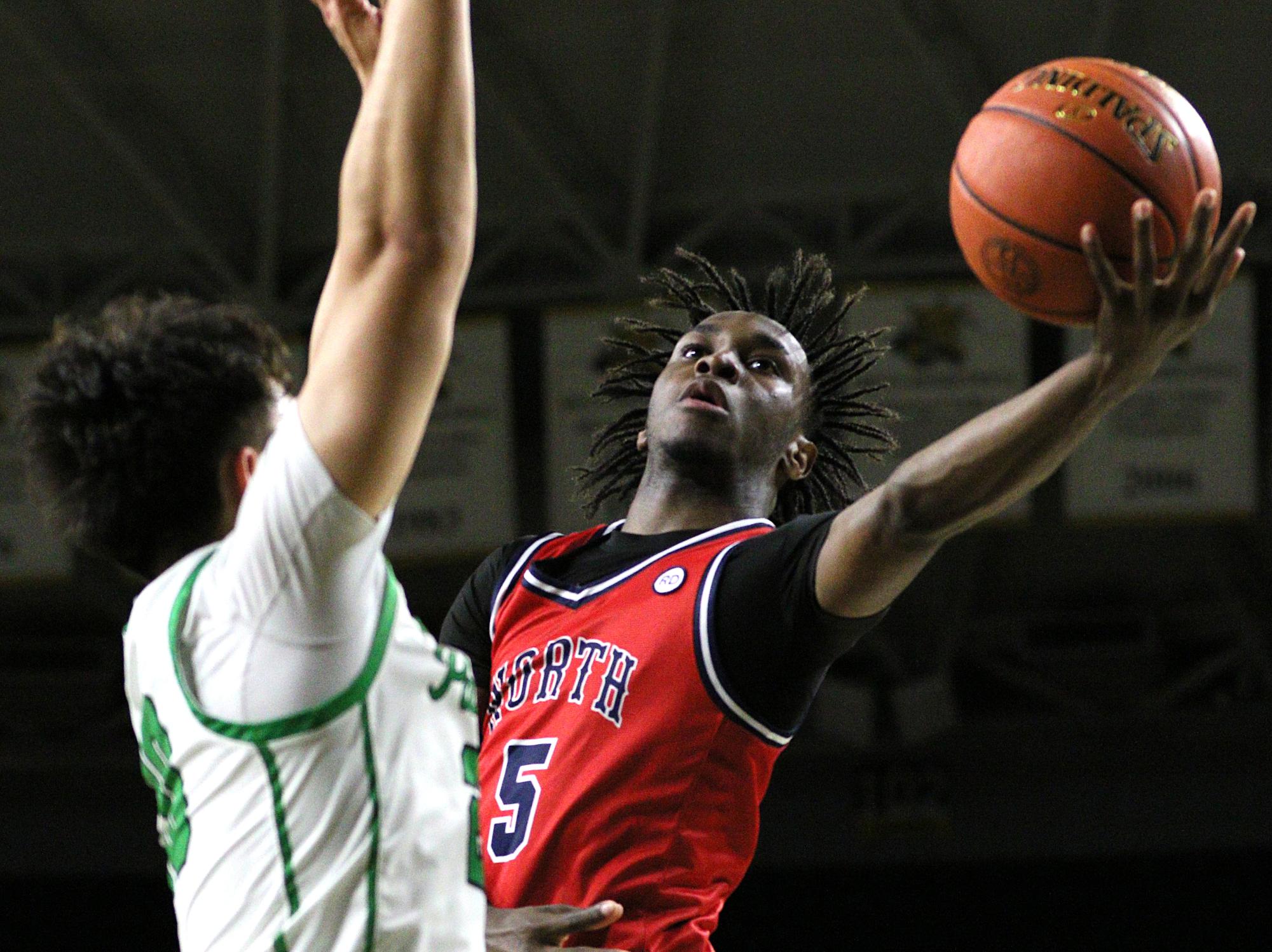 Boys state basketball vs. Olathe North (Photos by Maggie Elliott)