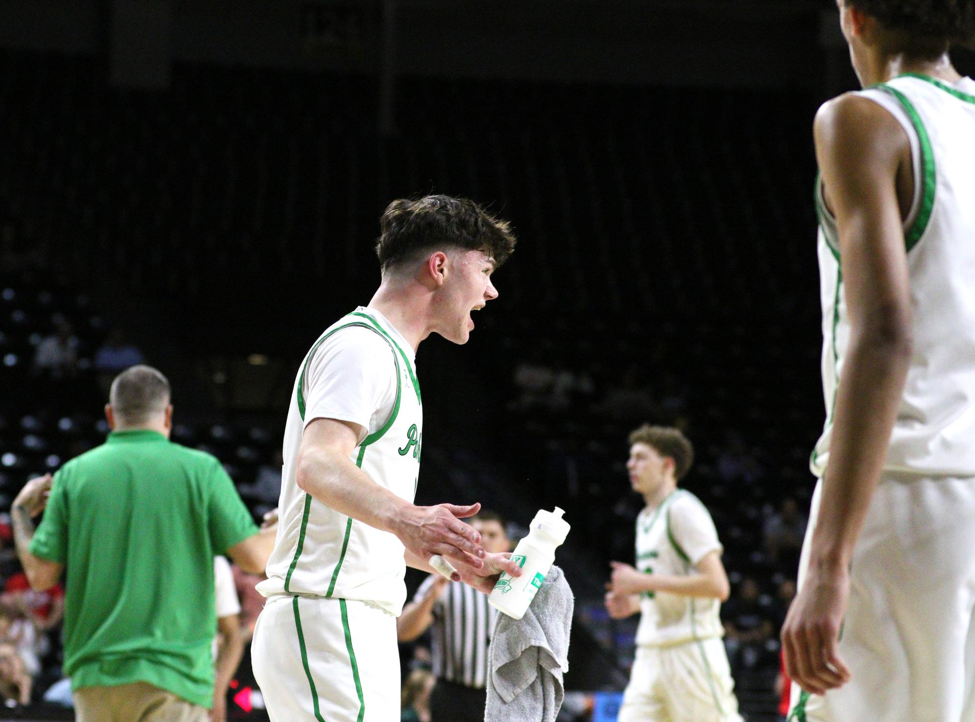 Boys state basketball vs. Olathe North (Photos by Maggie Elliott)