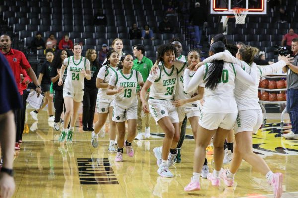 Navigation to Story: Girls state basketball vs. Olathe North (Photos by Maggie Elliott)