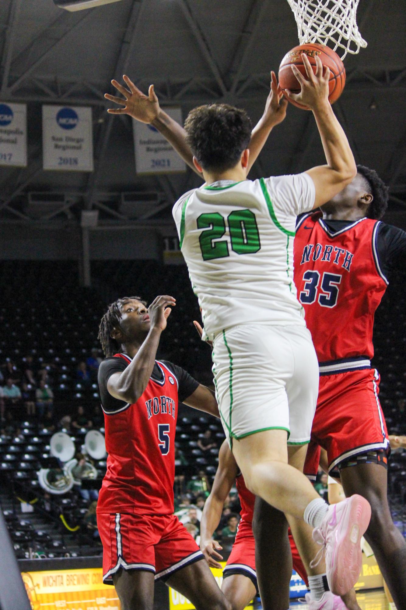 Boys state basketball vs. Olathe North (Photos by Stevie Hoppock)