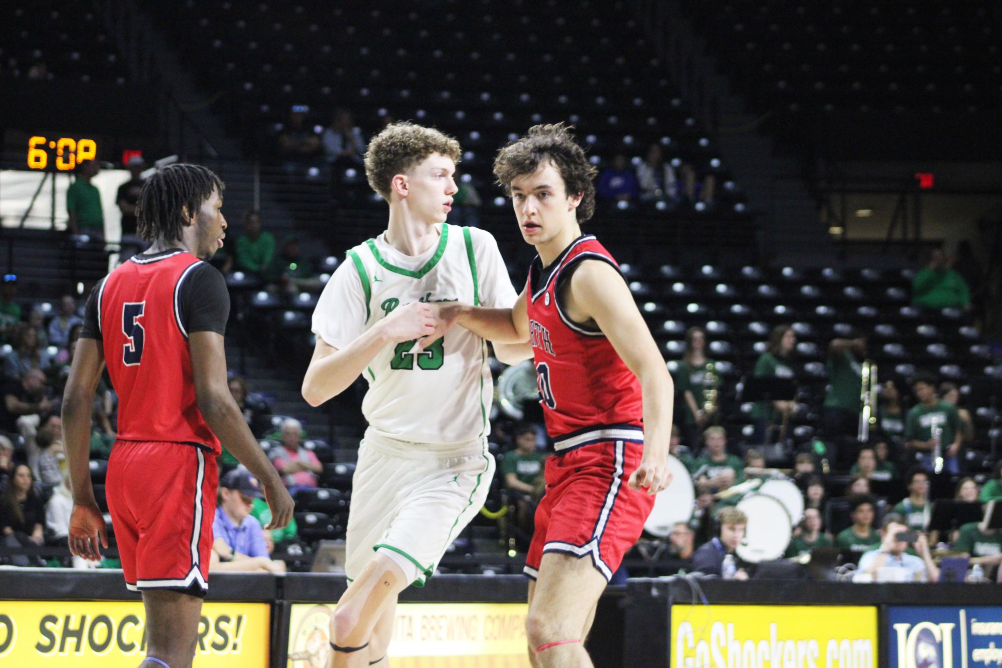 Boys state basketball vs. Olathe North (Photos by Emma Searle)