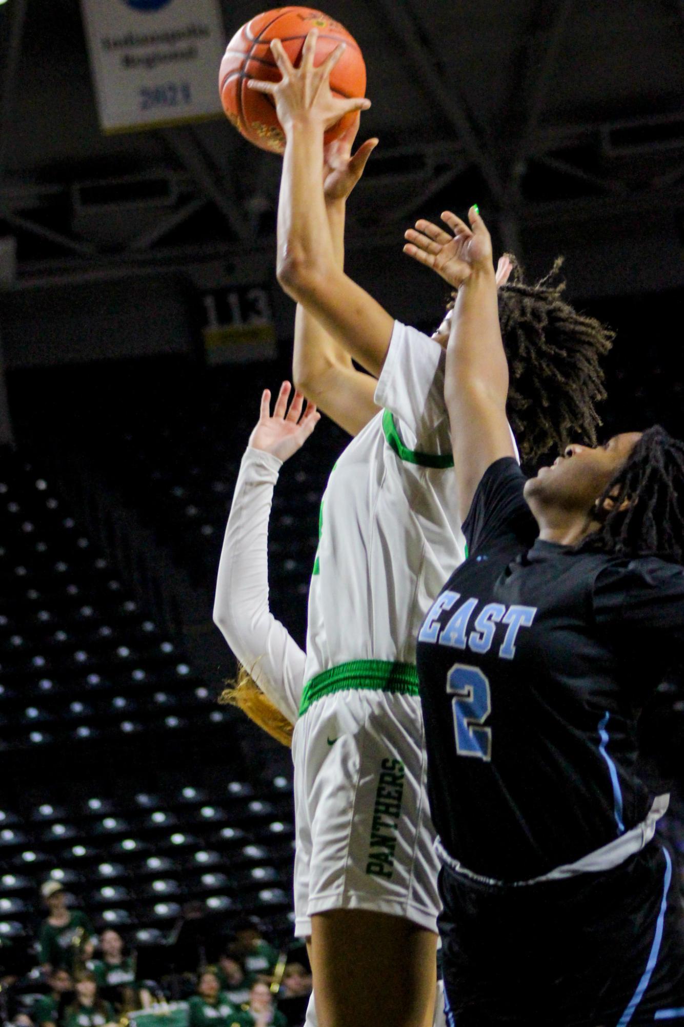 Girls state basketball vs. Wichita East (Photos by Stevie Hoppock)