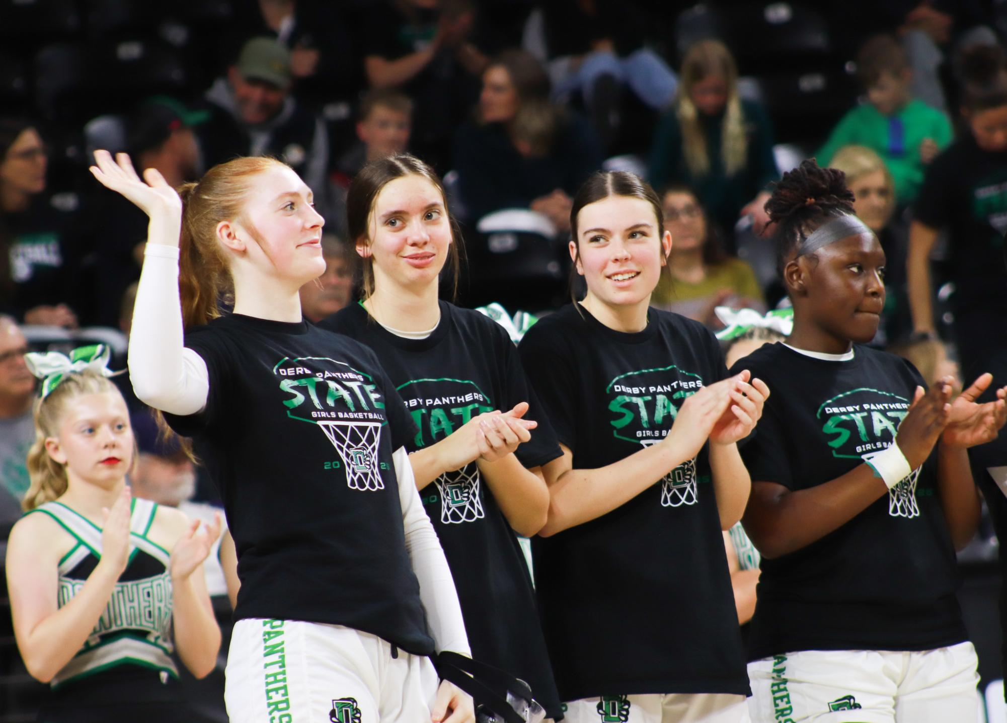 Girls basketball state championship vs. Blue Valley (Photos by Ava Mbawuike)