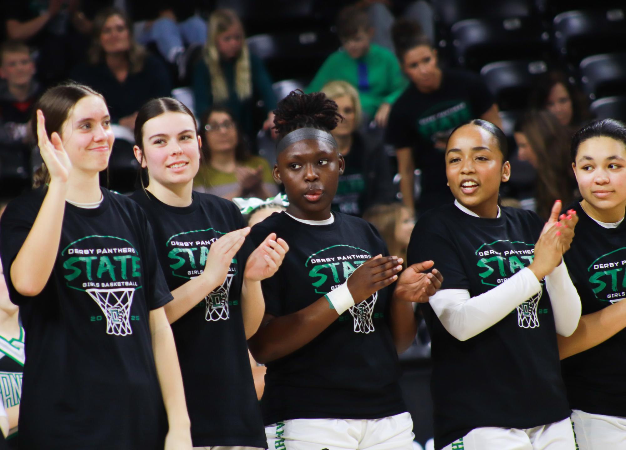 Girls basketball state championship vs. Blue Valley (Photos by Ava Mbawuike)