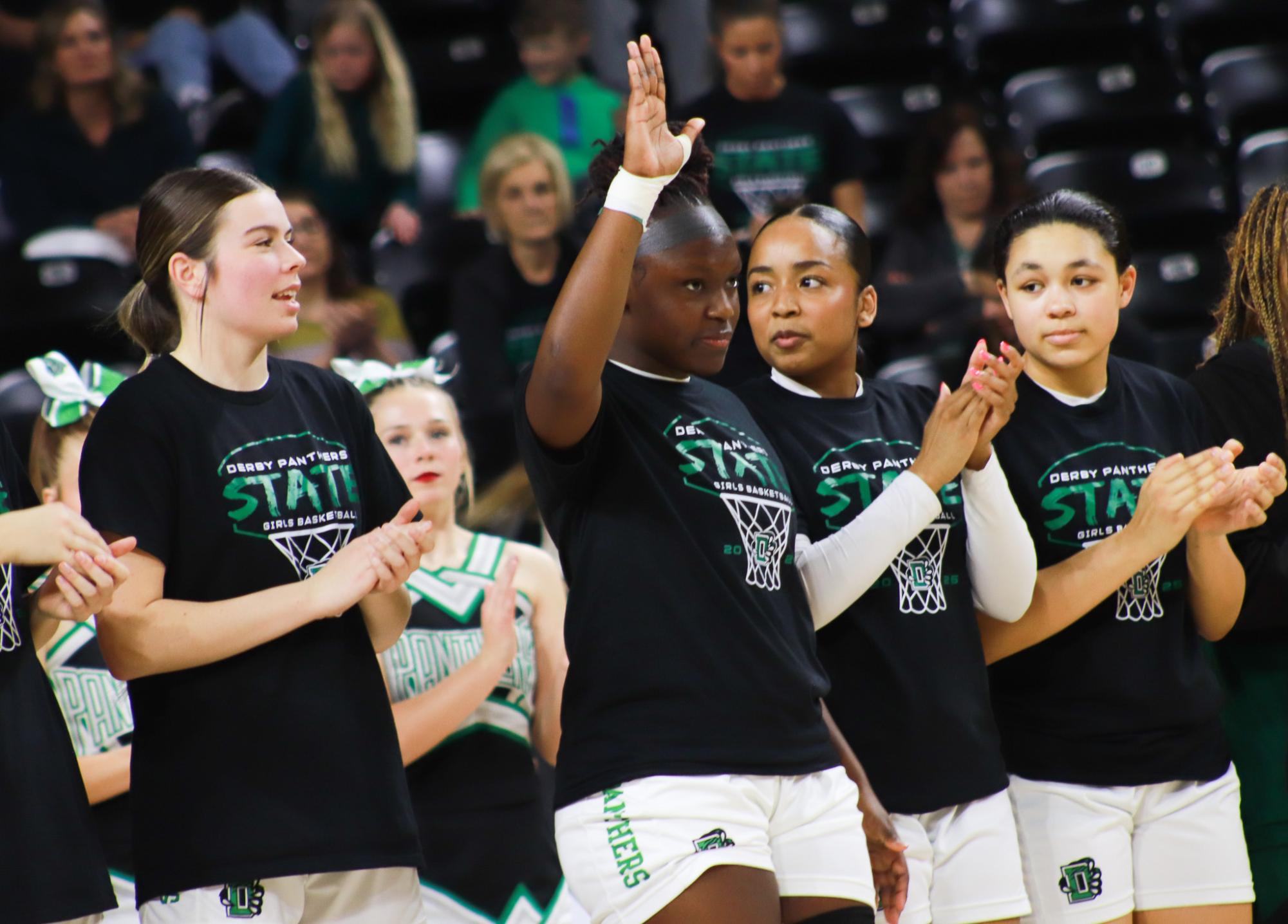 Girls basketball state championship vs. Blue Valley (Photos by Ava Mbawuike)