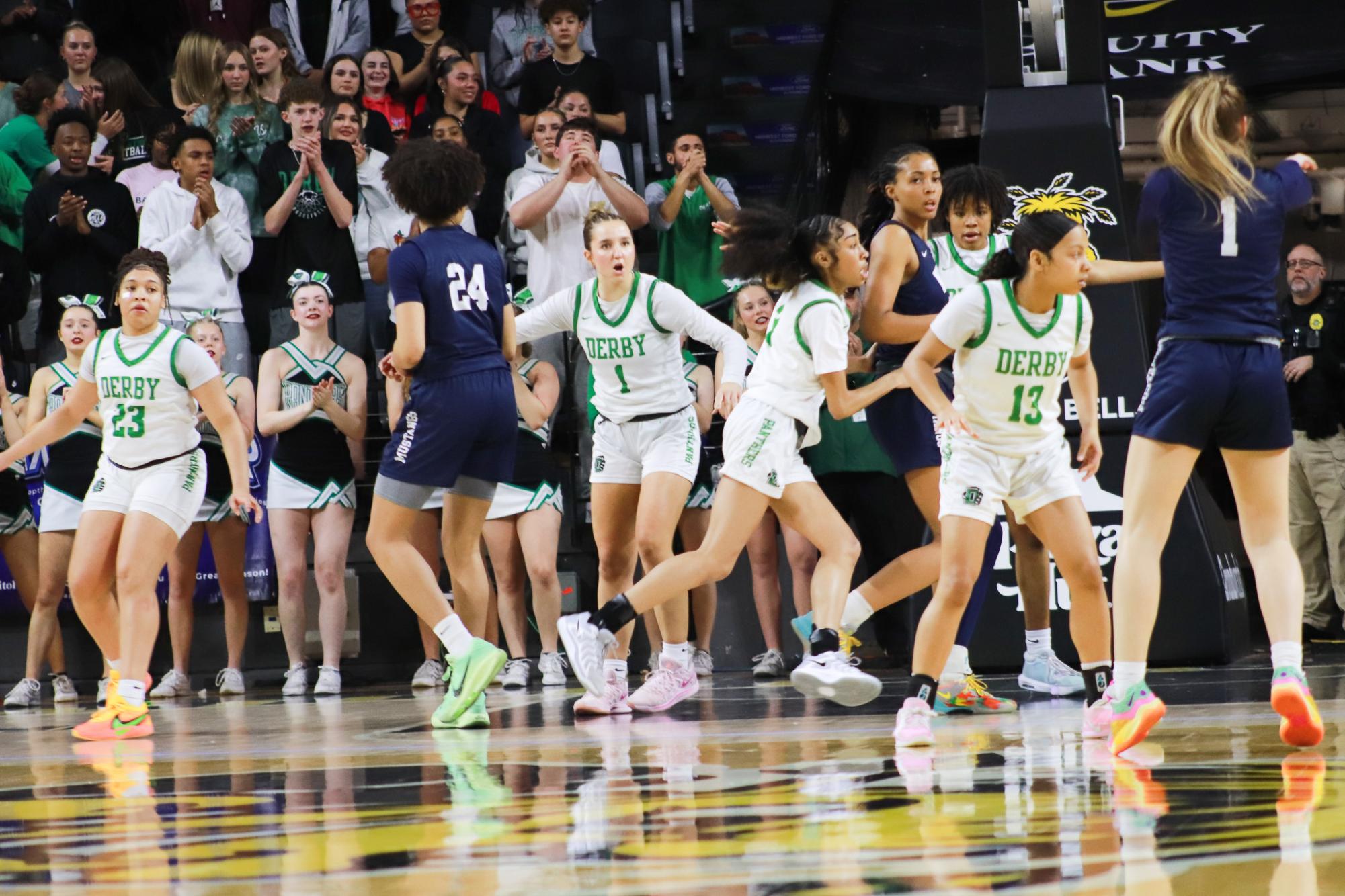 Girls basketball state championship vs. Blue Valley (Photos by Ava Mbawuike)