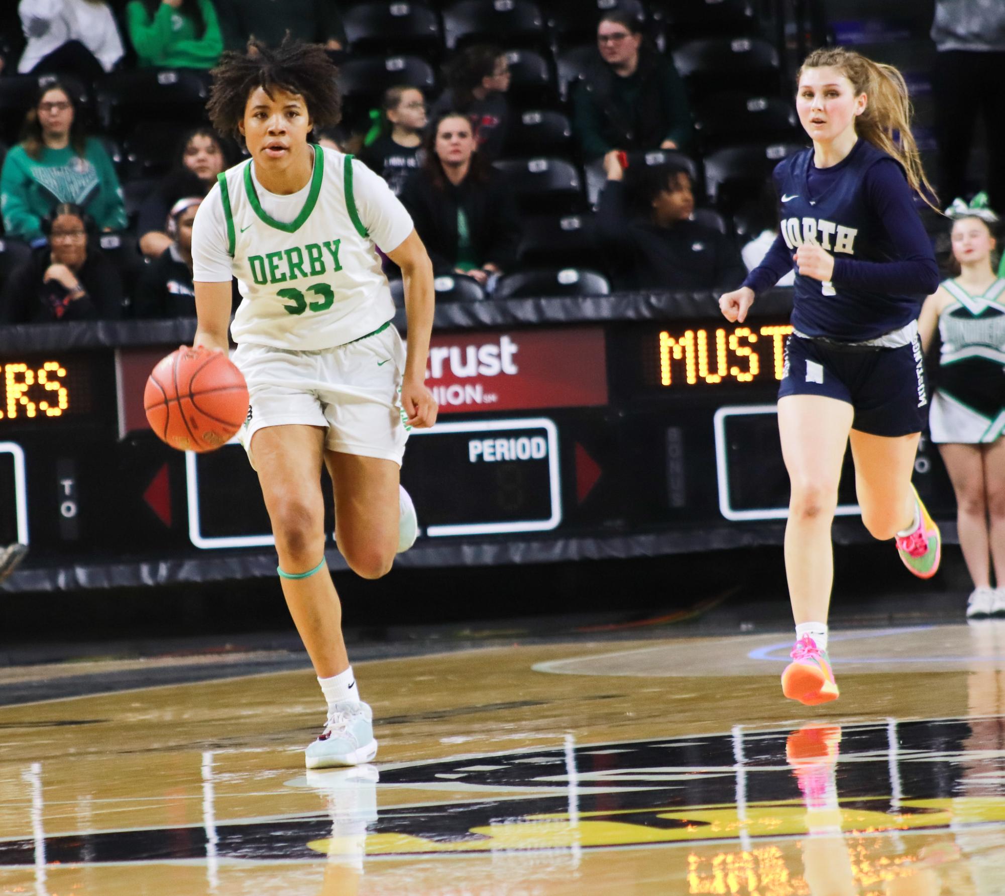 Girls basketball state championship vs. Blue Valley (Photos by Ava Mbawuike)