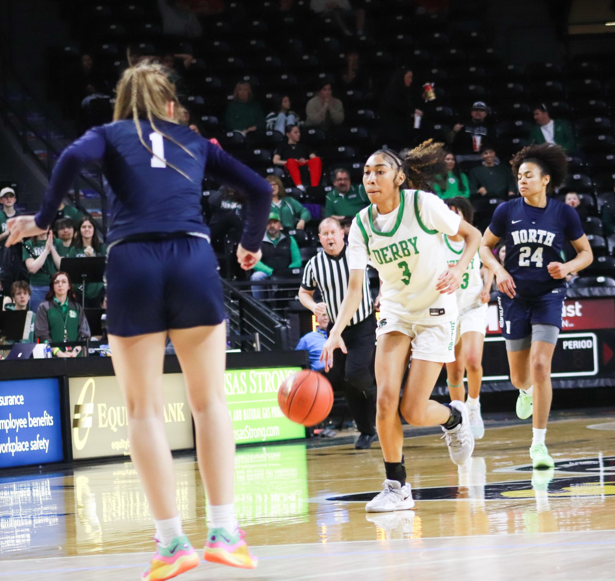 Girls basketball state championship vs. Blue Valley (Photos by Ava Mbawuike)