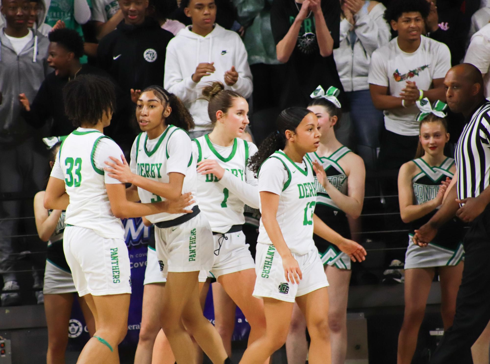 Girls basketball state championship vs. Blue Valley (Photos by Ava Mbawuike)