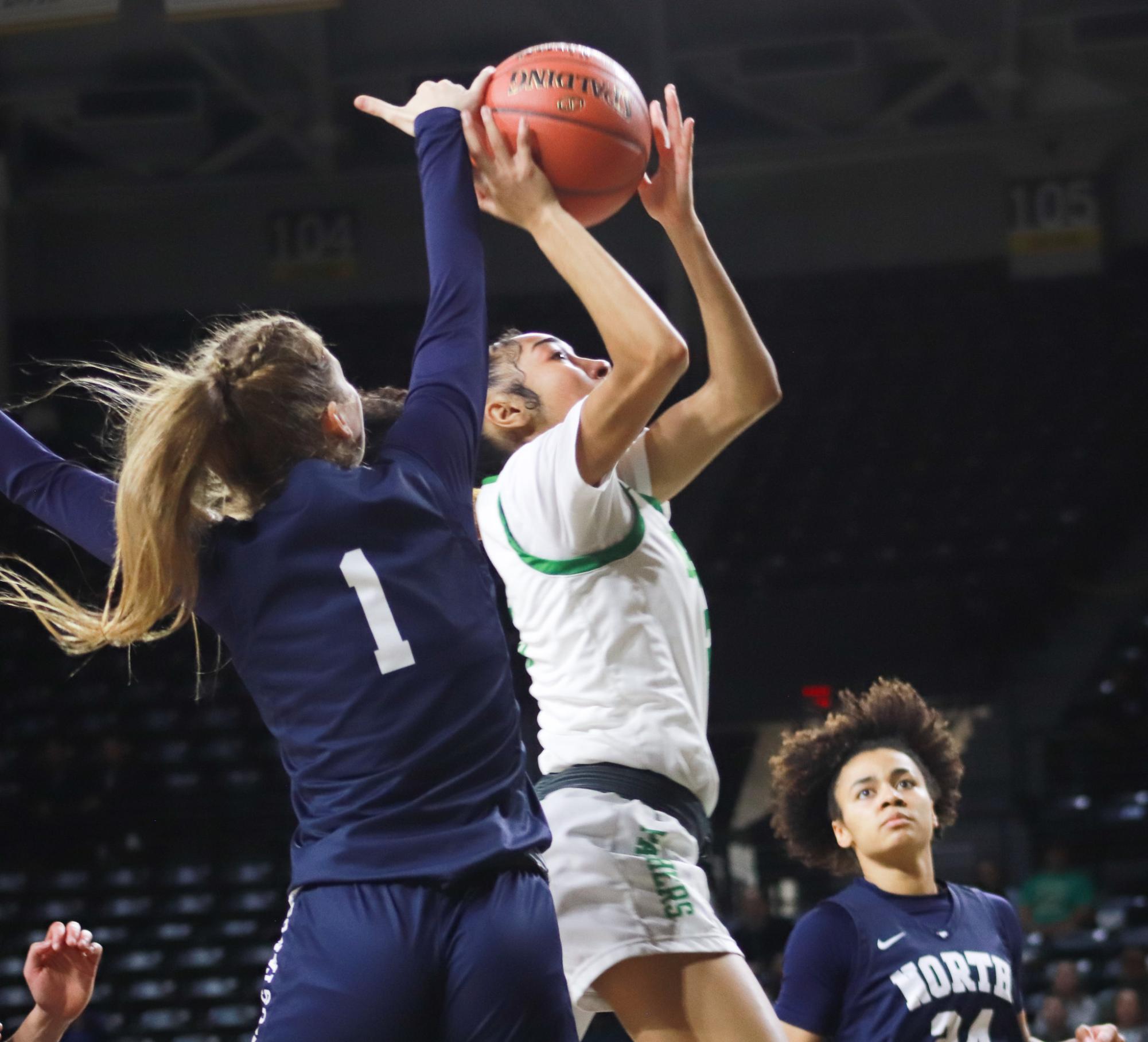 Girls basketball state championship vs. Blue Valley (Photos by Ava Mbawuike)