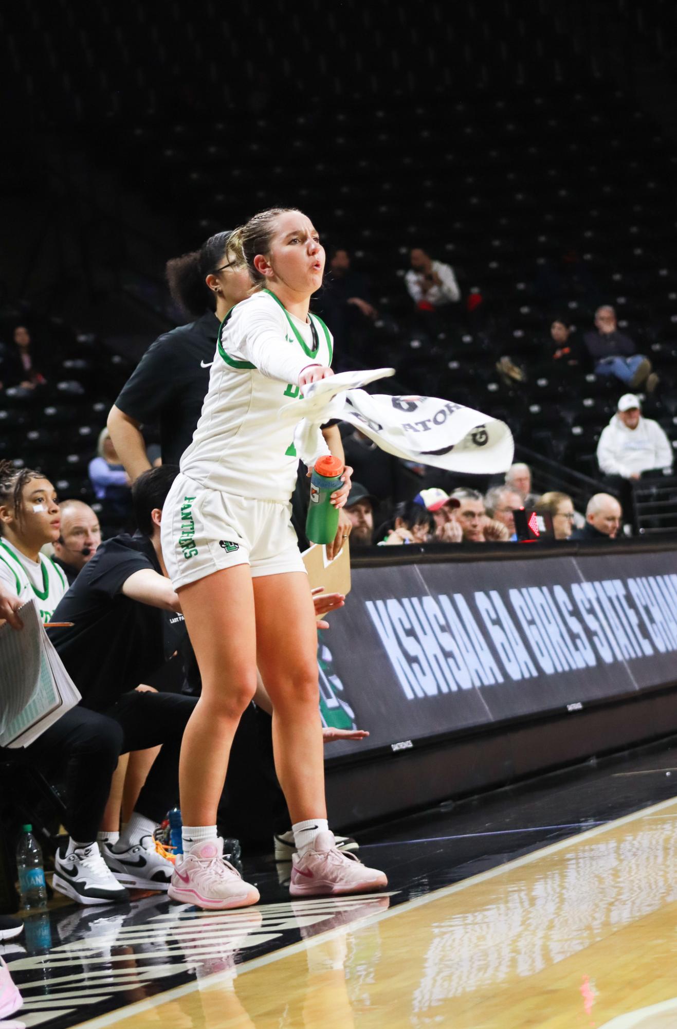 Girls basketball state championship vs. Blue Valley (Photos by Ava Mbawuike)