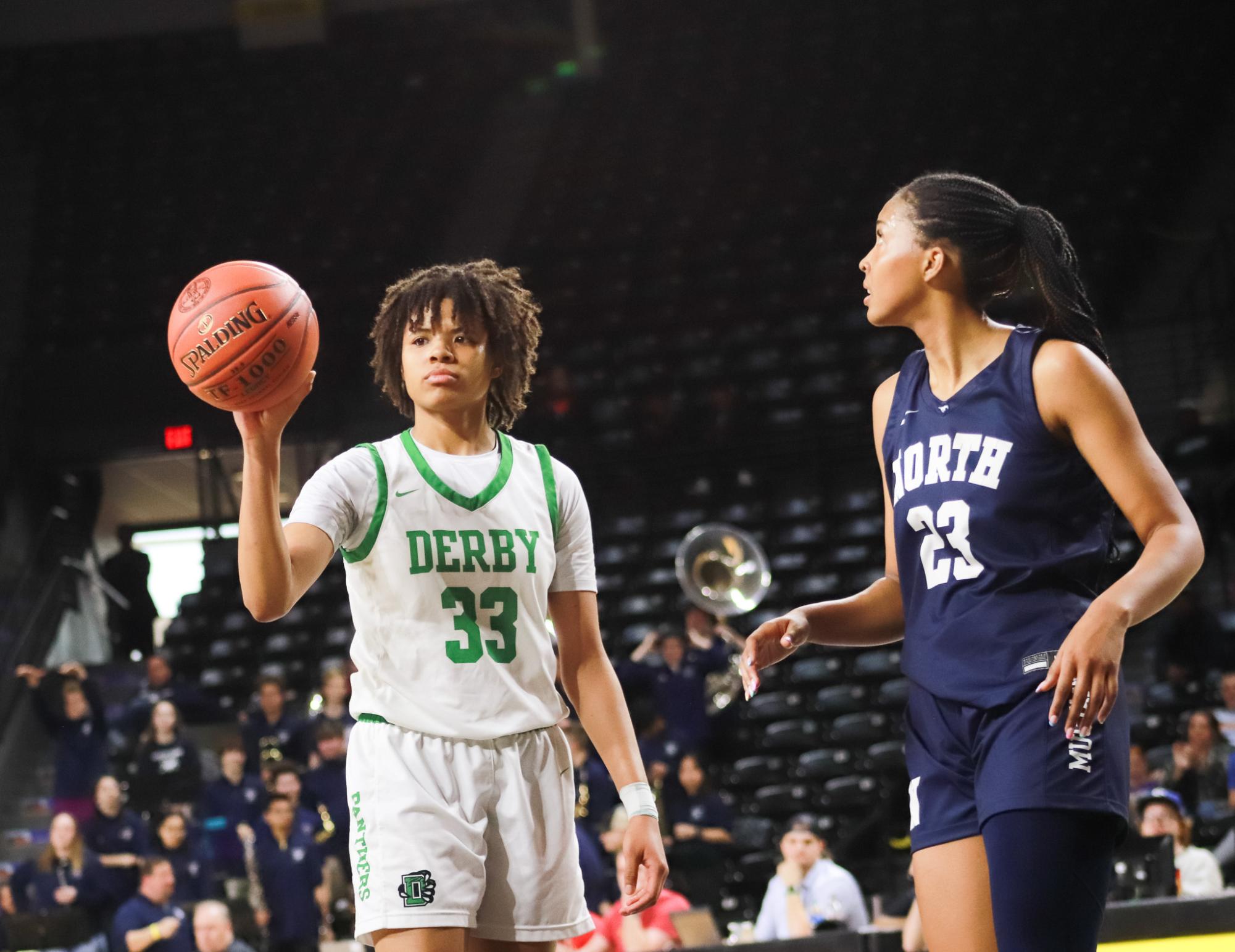 Girls basketball state championship vs. Blue Valley (Photos by Ava Mbawuike)