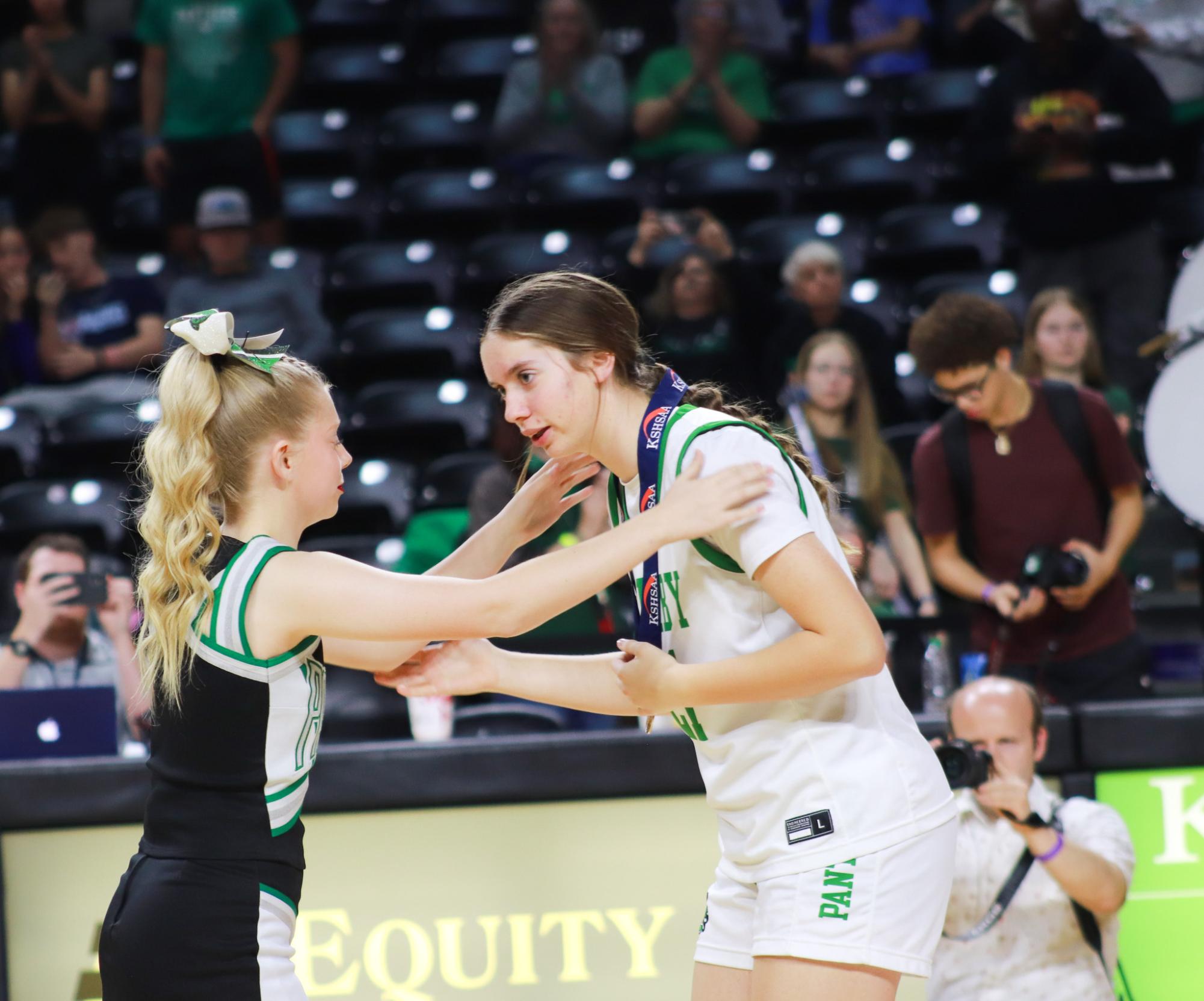 Girls basketball state championship vs. Blue Valley (Photos by Ava Mbawuike)