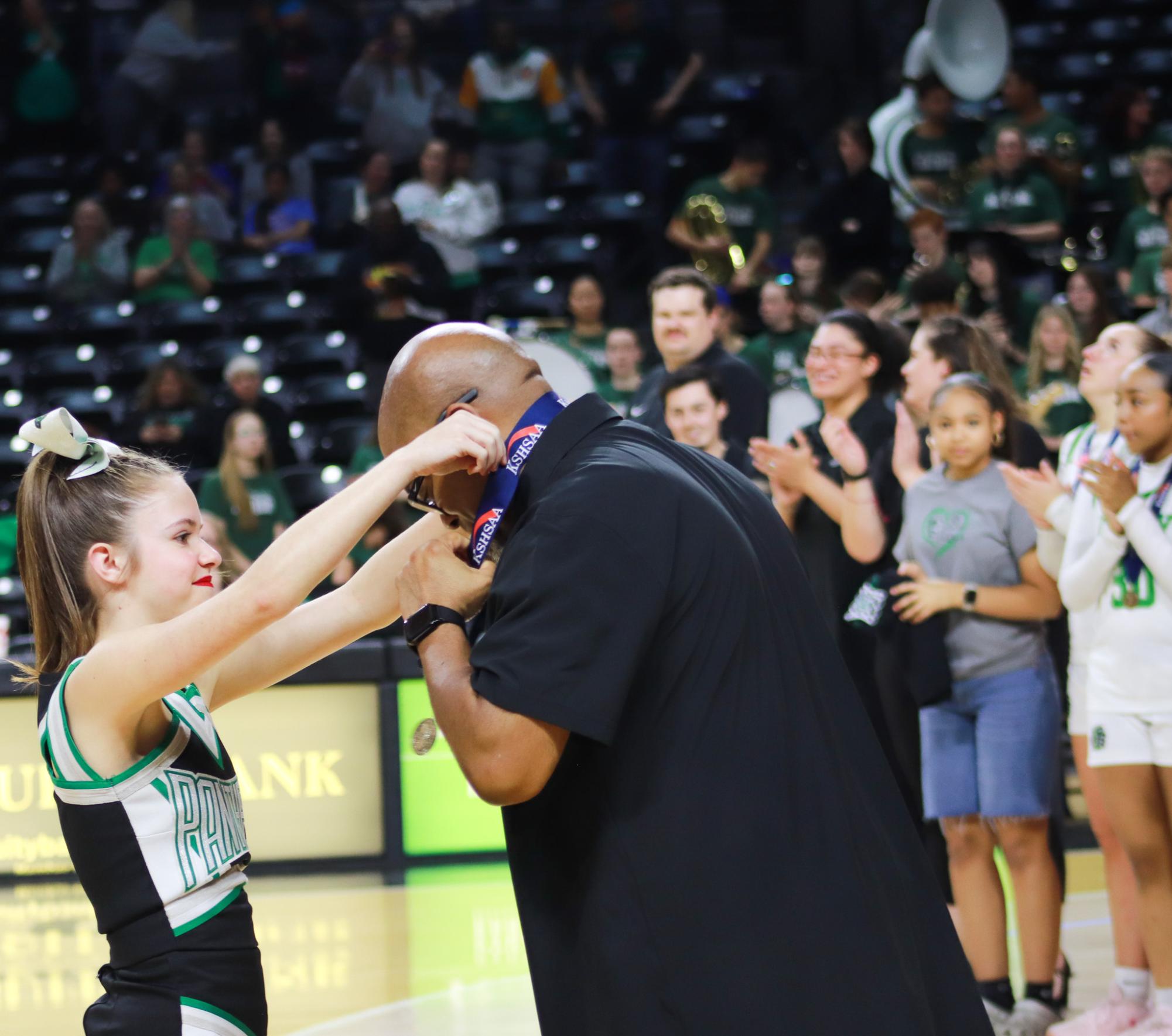 Girls basketball state championship vs. Blue Valley (Photos by Ava Mbawuike)