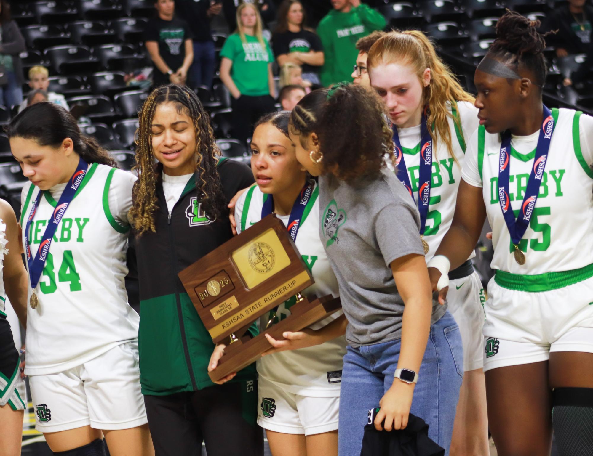 Girls basketball state championship vs. Blue Valley (Photos by Ava Mbawuike)