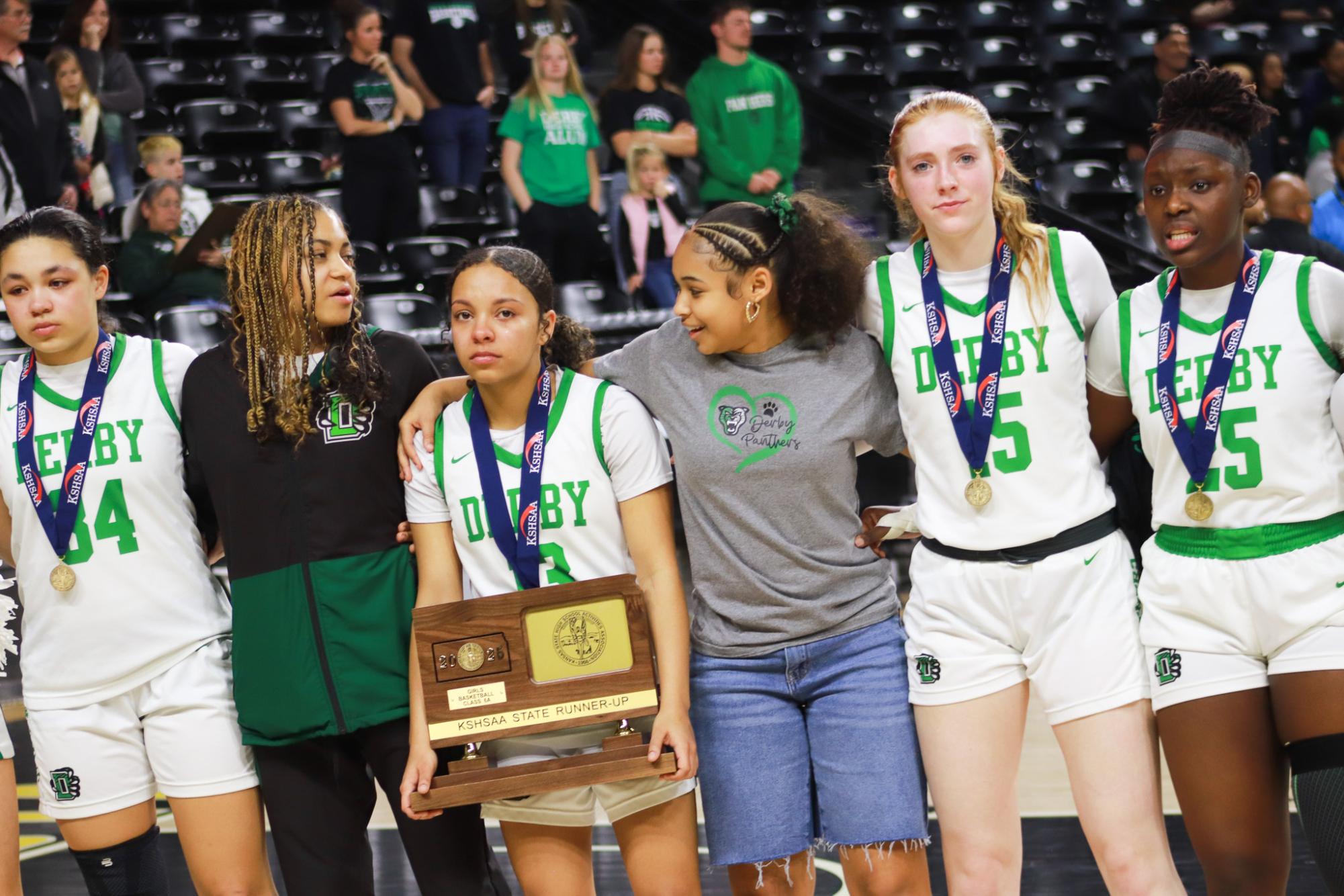 Girls basketball state championship vs. Blue Valley (Photos by Ava Mbawuike)