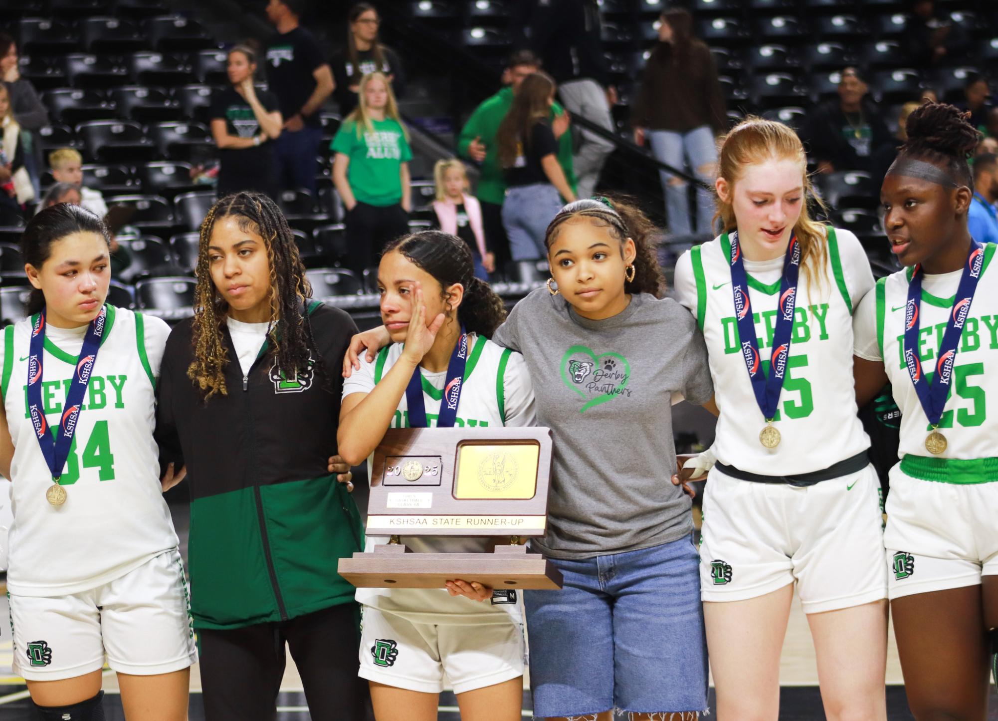 Girls basketball state championship vs. Blue Valley (Photos by Ava Mbawuike)