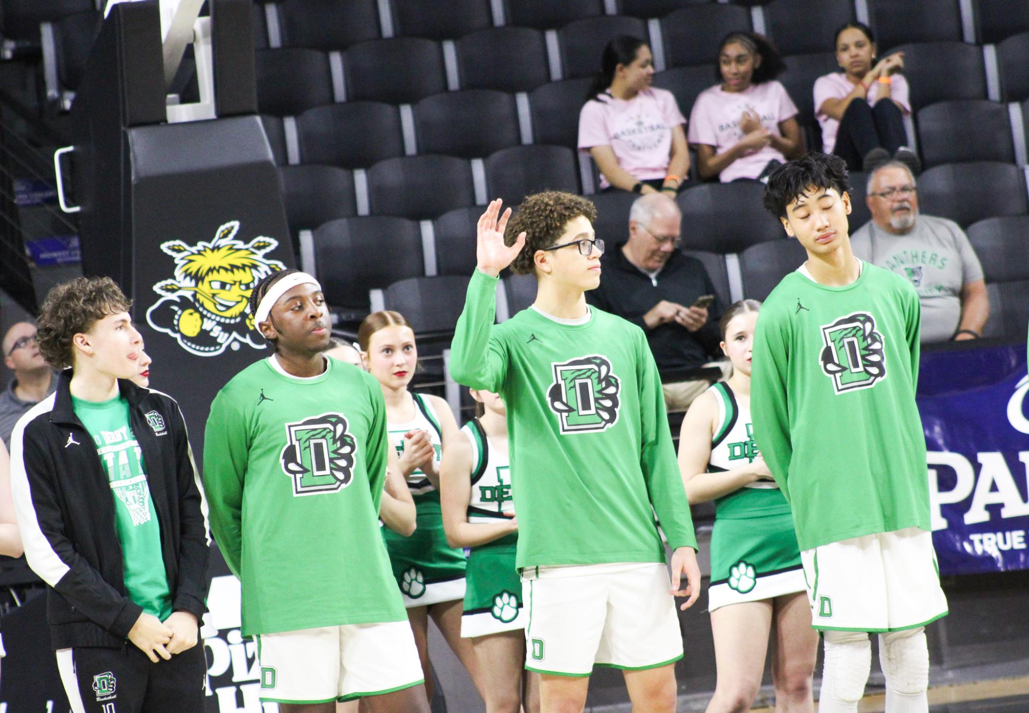 Boys basketball state playoffs vs. Olathe North (Photos by Ava Mbawuike)