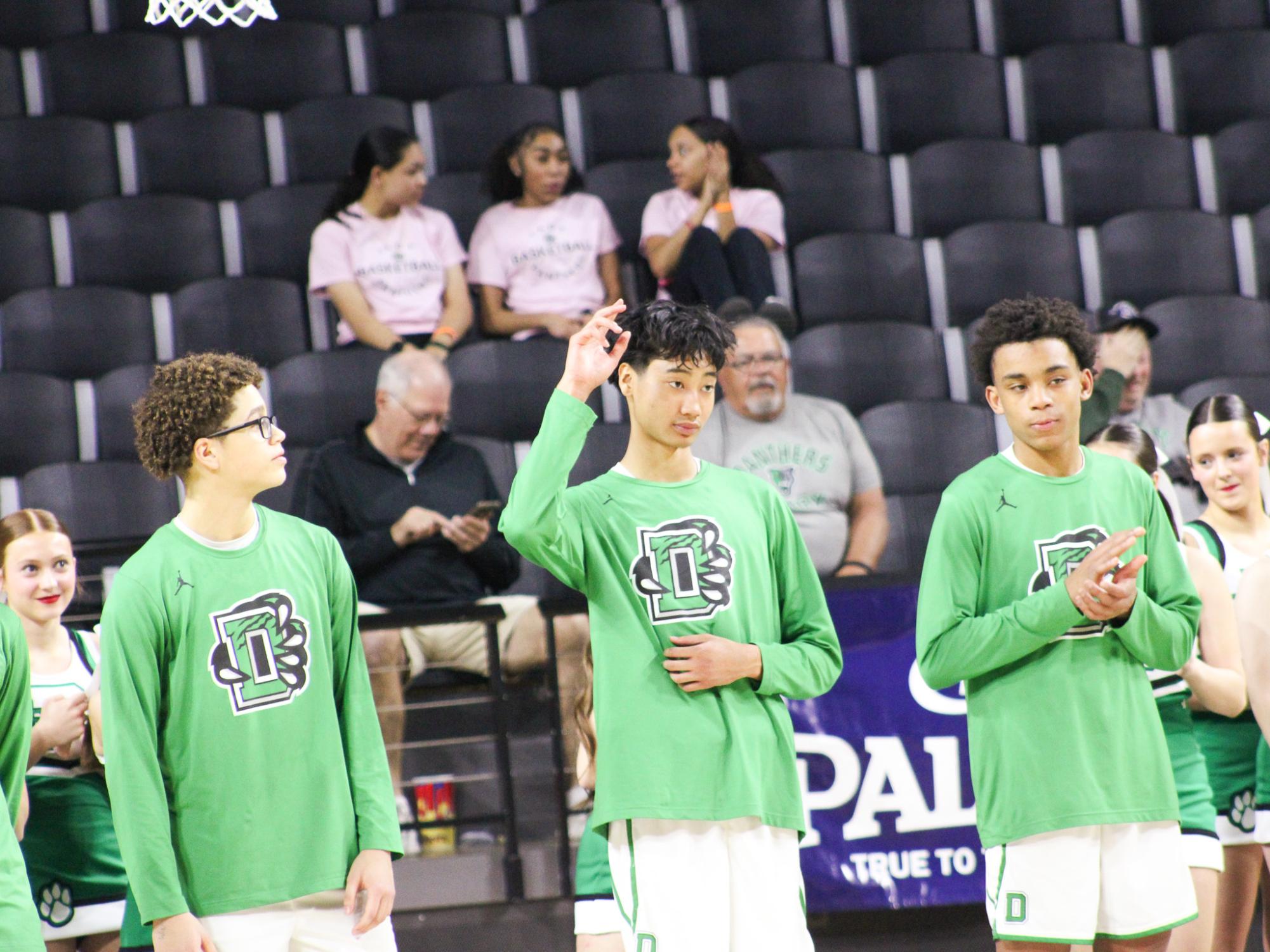 Boys basketball state playoffs vs. Olathe North (Photos by Ava Mbawuike)