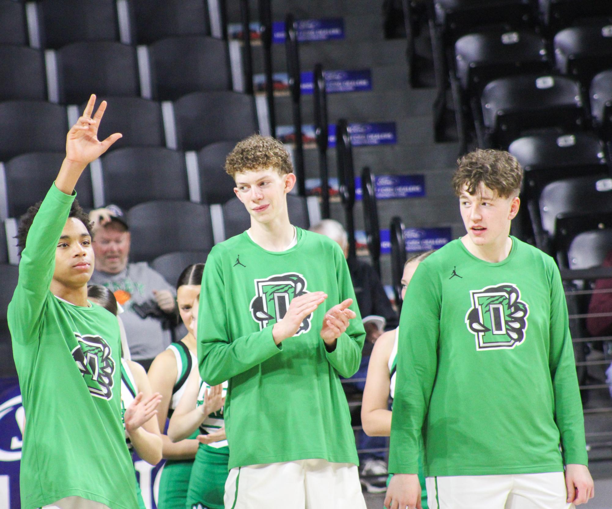 Boys basketball state playoffs vs. Olathe North (Photos by Ava Mbawuike)