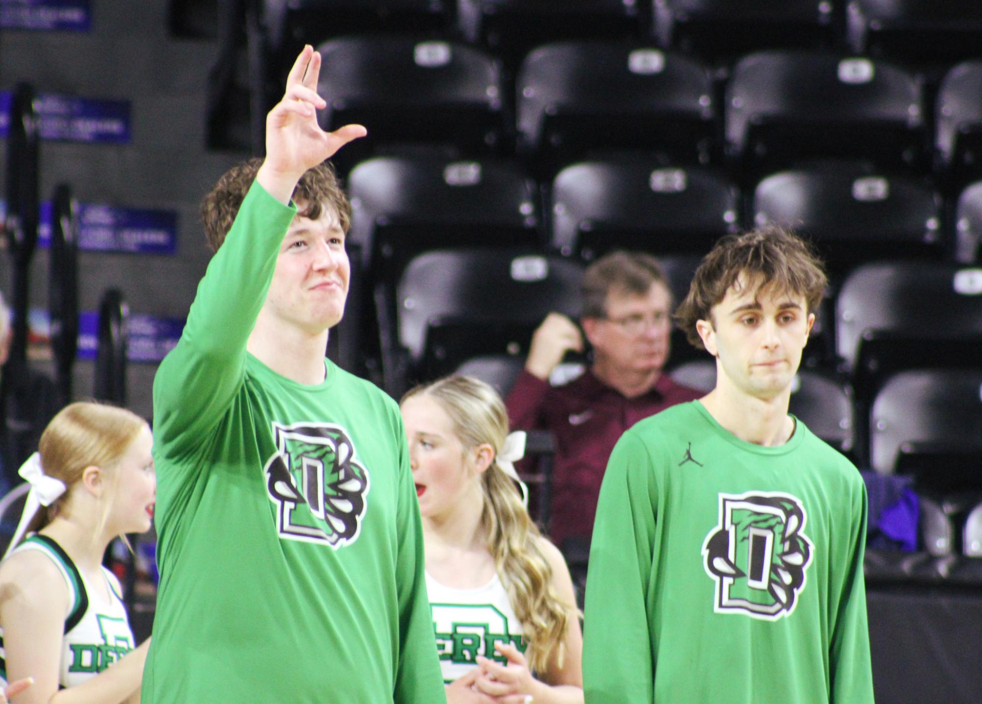 Boys basketball state playoffs vs. Olathe North (Photos by Ava Mbawuike)