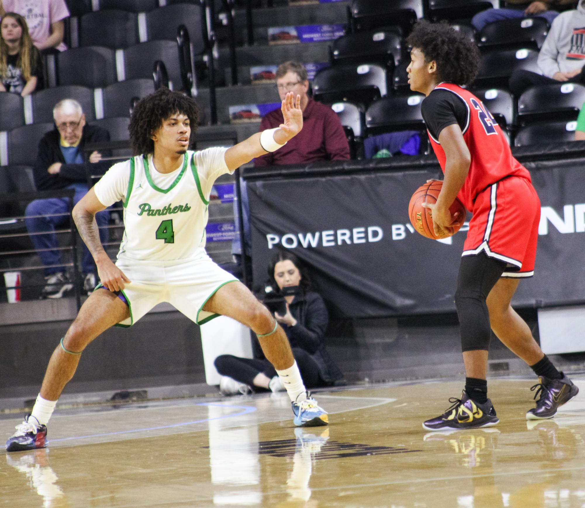 Boys basketball state playoffs vs. Olathe North (Photos by Ava Mbawuike)