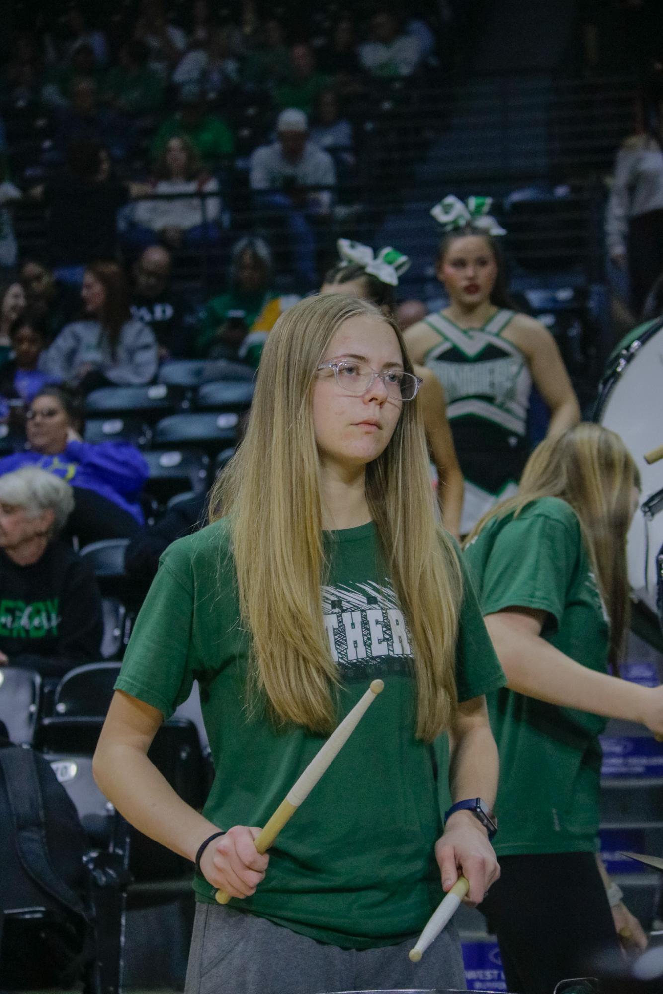 Girls state basketball vs. Blue Valley North (Photos by Persephone Ivy)