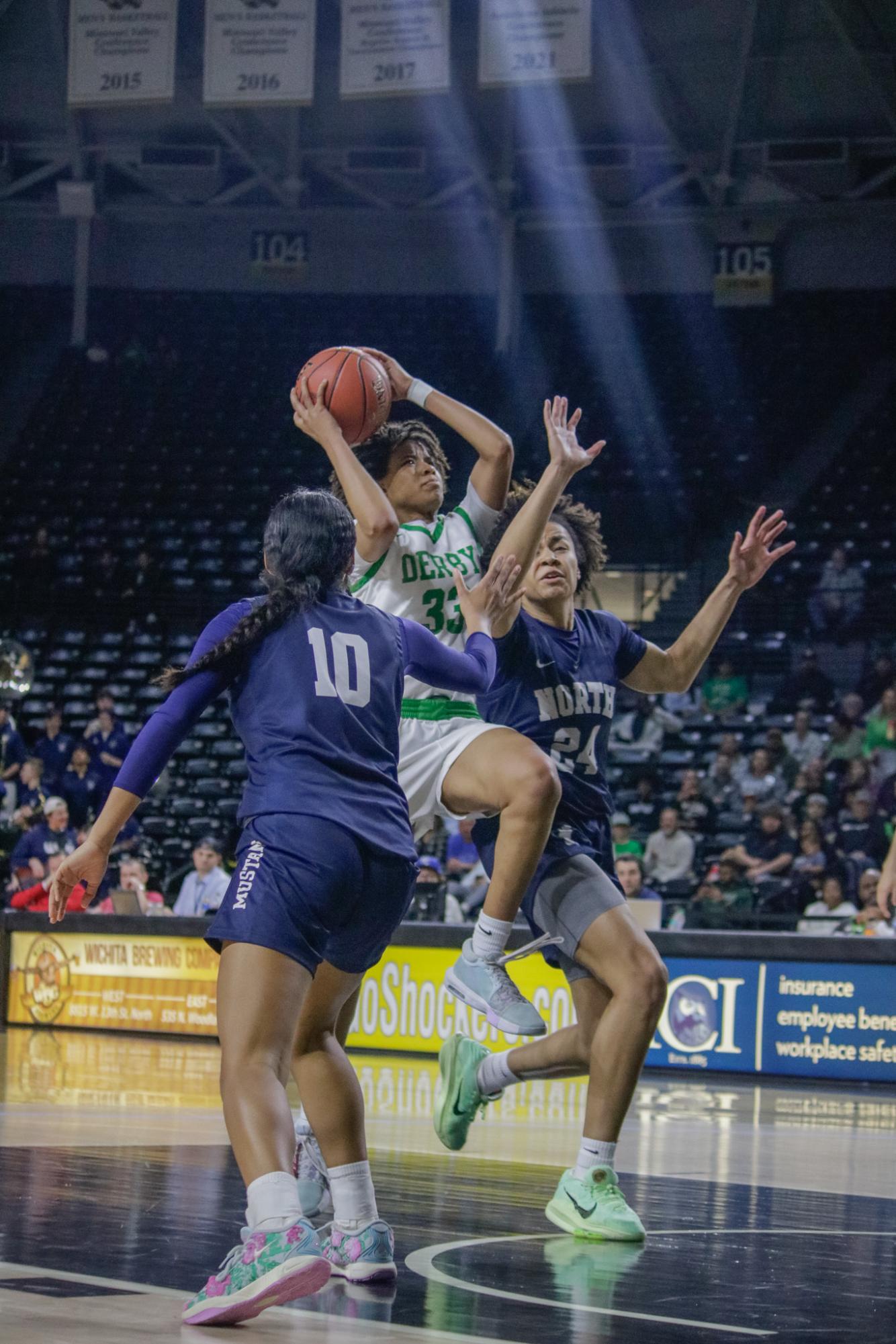 Girls state basketball vs. Blue Valley North (Photos by Persephone Ivy)