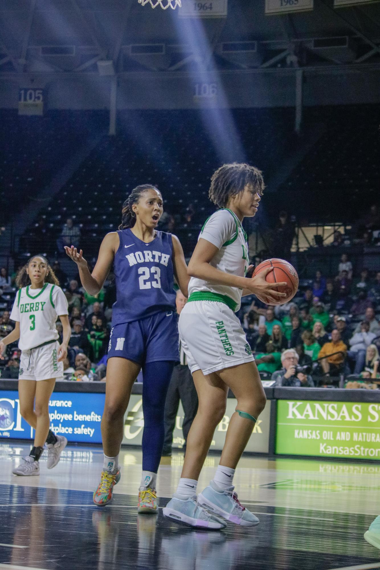 Girls state basketball vs. Blue Valley North (Photos by Persephone Ivy)