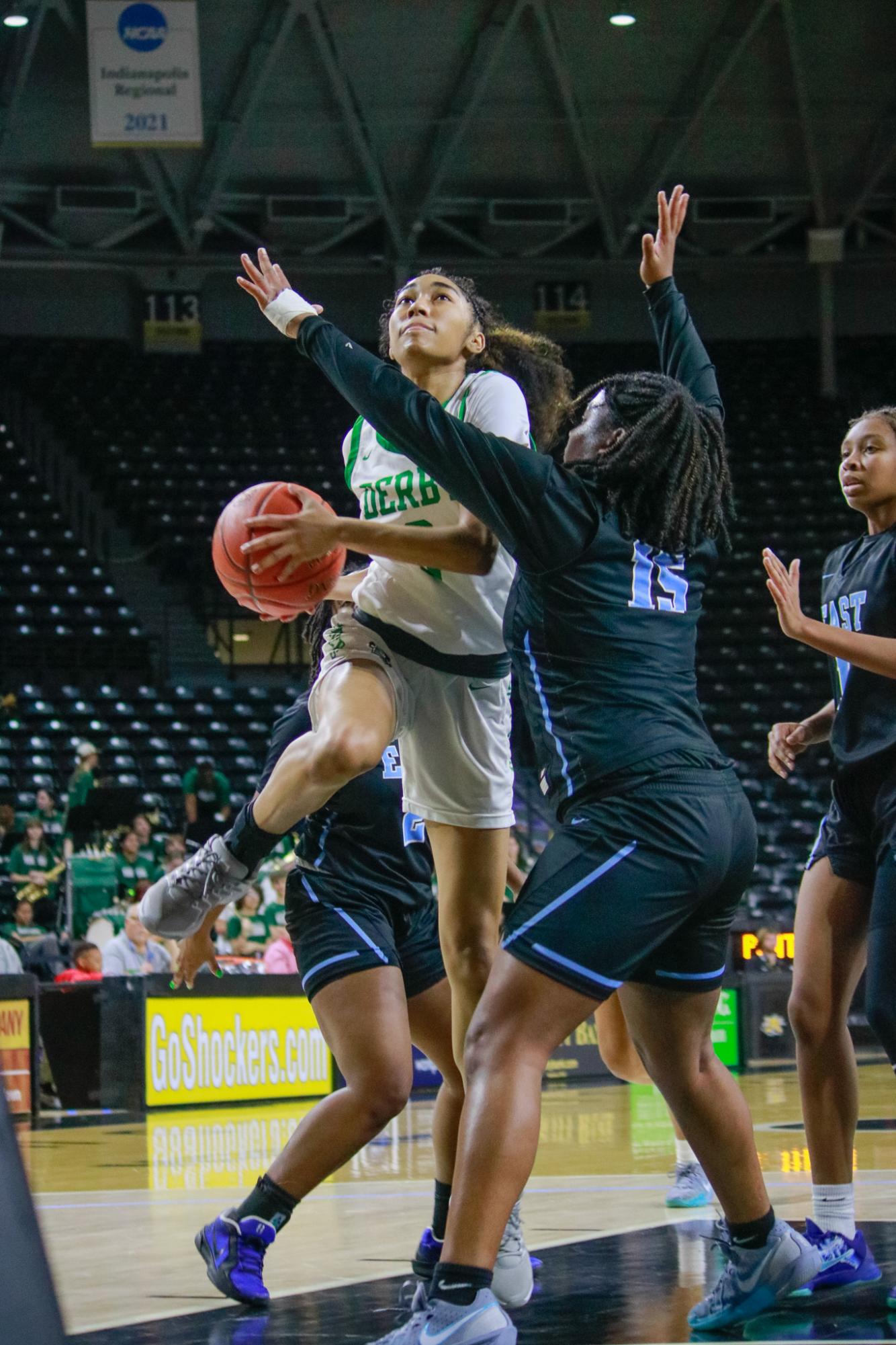 Girls state basketball vs. Wichita East (Photos by Persephone Ivy)