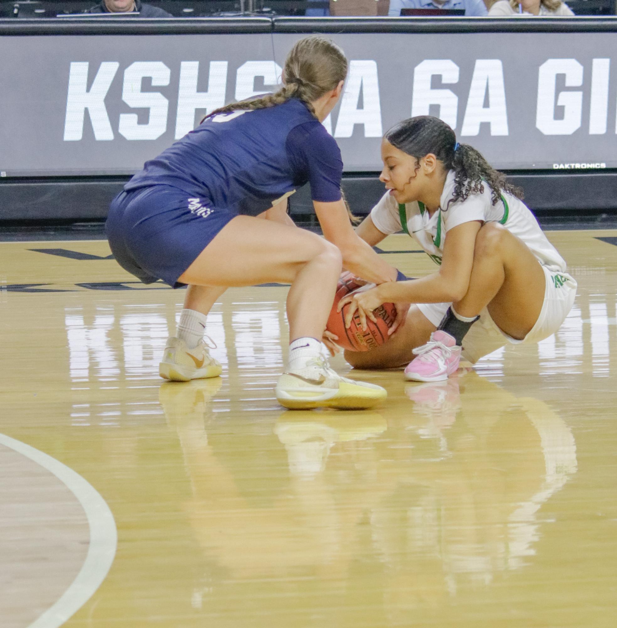 Girls state basketball vs. Blue Valley North (Photos by Persephone Ivy)