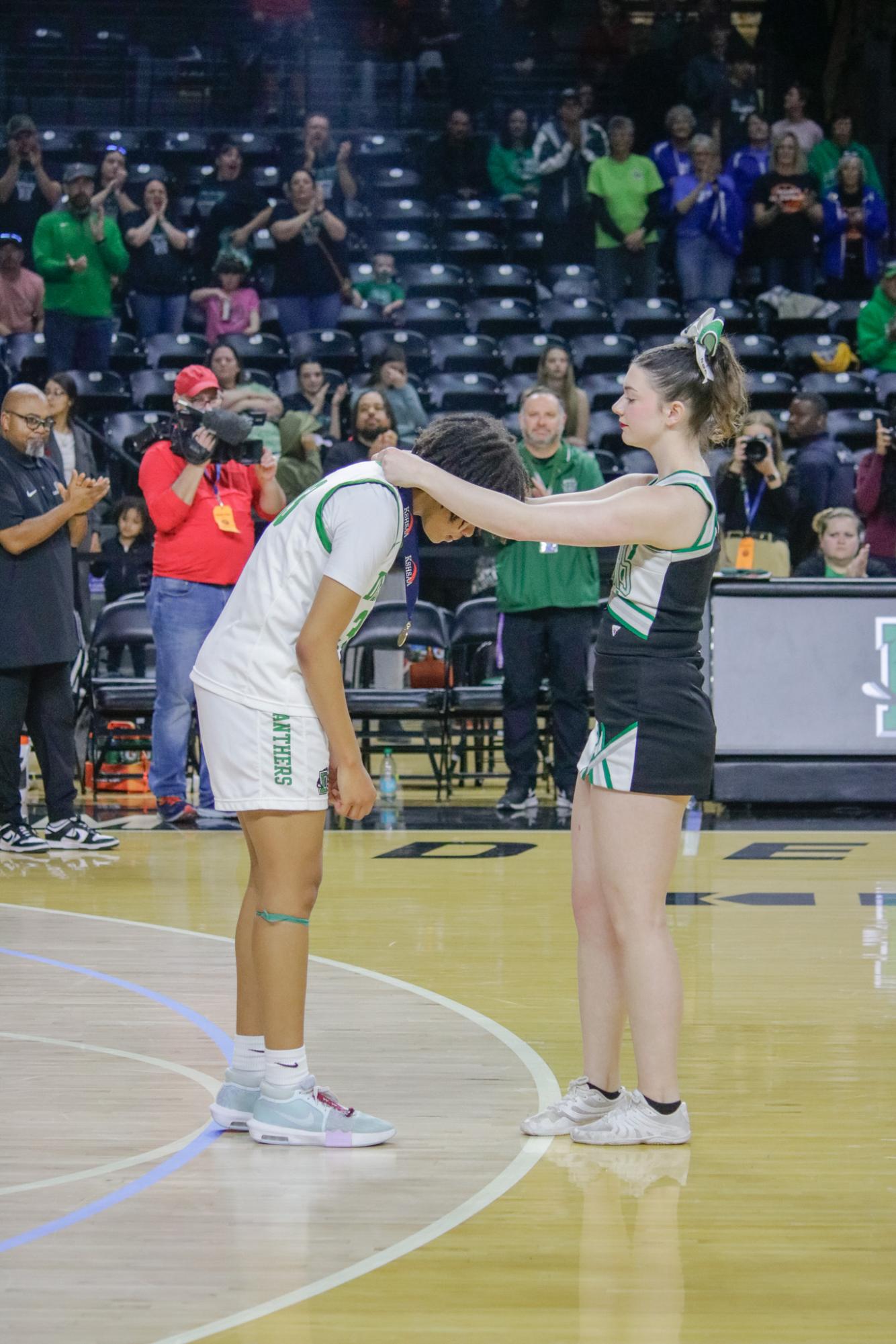 Girls state basketball vs. Blue Valley North (Photos by Persephone Ivy)