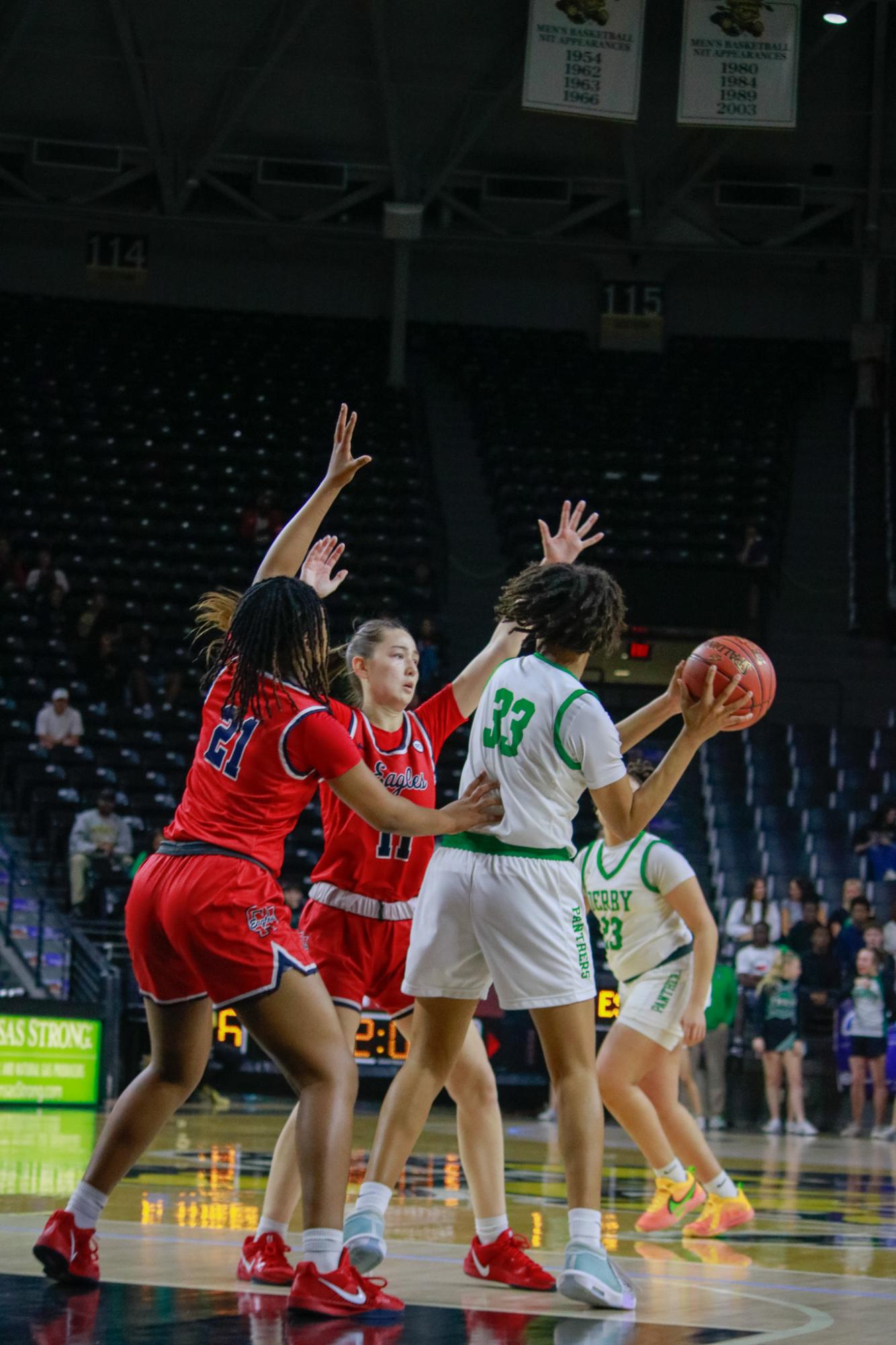 Girls state basketball vs. Olathe North (Photos by Persephone Ivy)