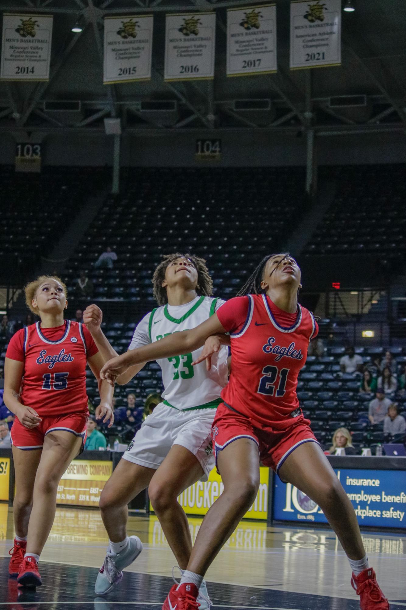 Girls state basketball vs. Olathe North (Photos by Persephone Ivy)