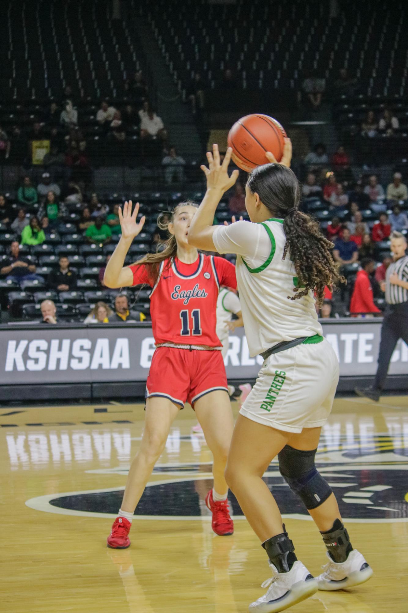 Girls state basketball vs. Olathe North (Photos by Persephone Ivy)