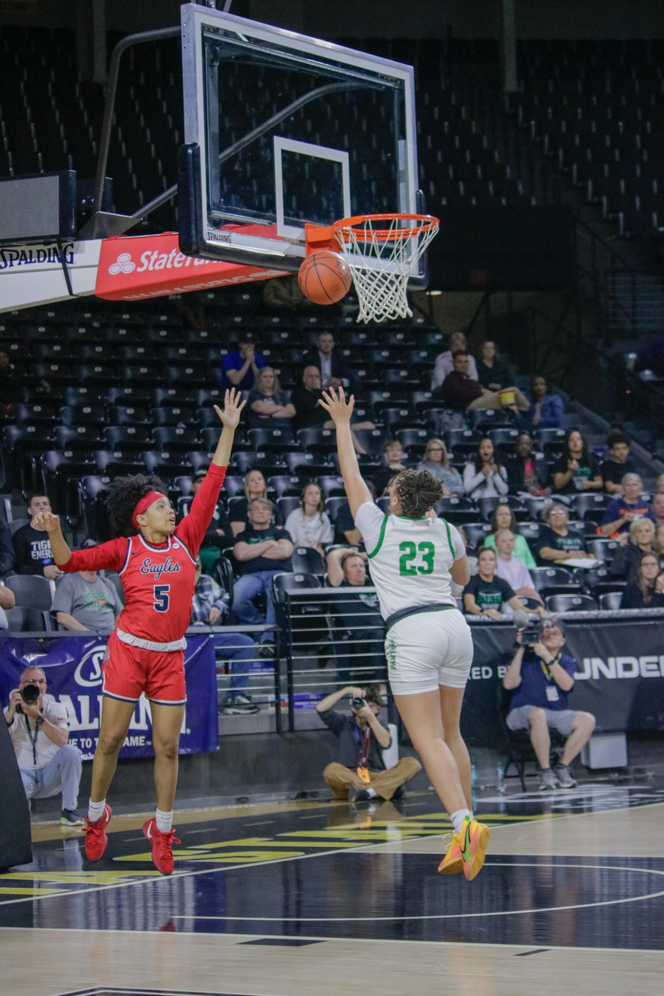 Girls state basketball vs. Olathe North (Photos by Persephone Ivy)