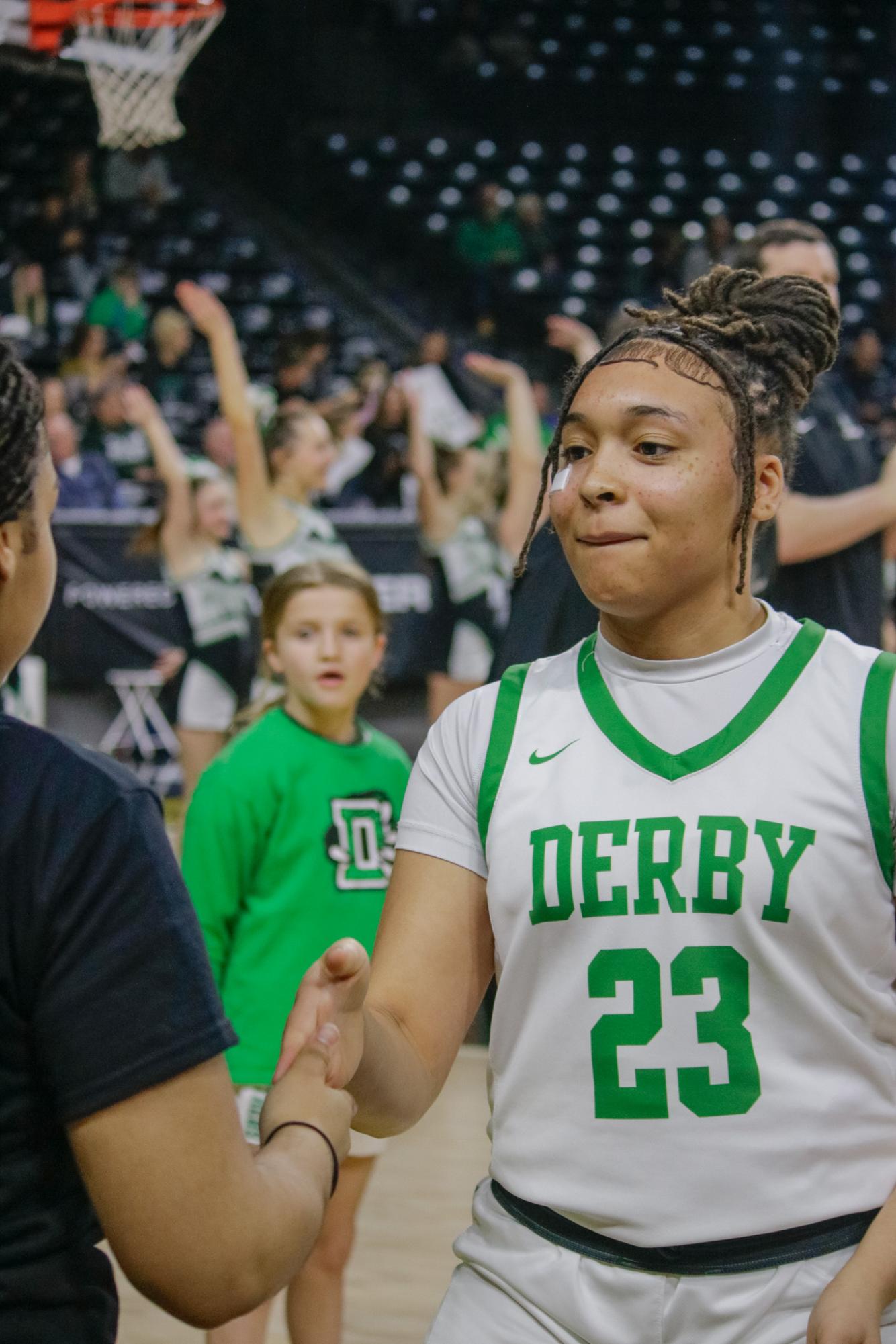 Girls state basketball vs. Blue Valley North (Photos by Persephone Ivy)