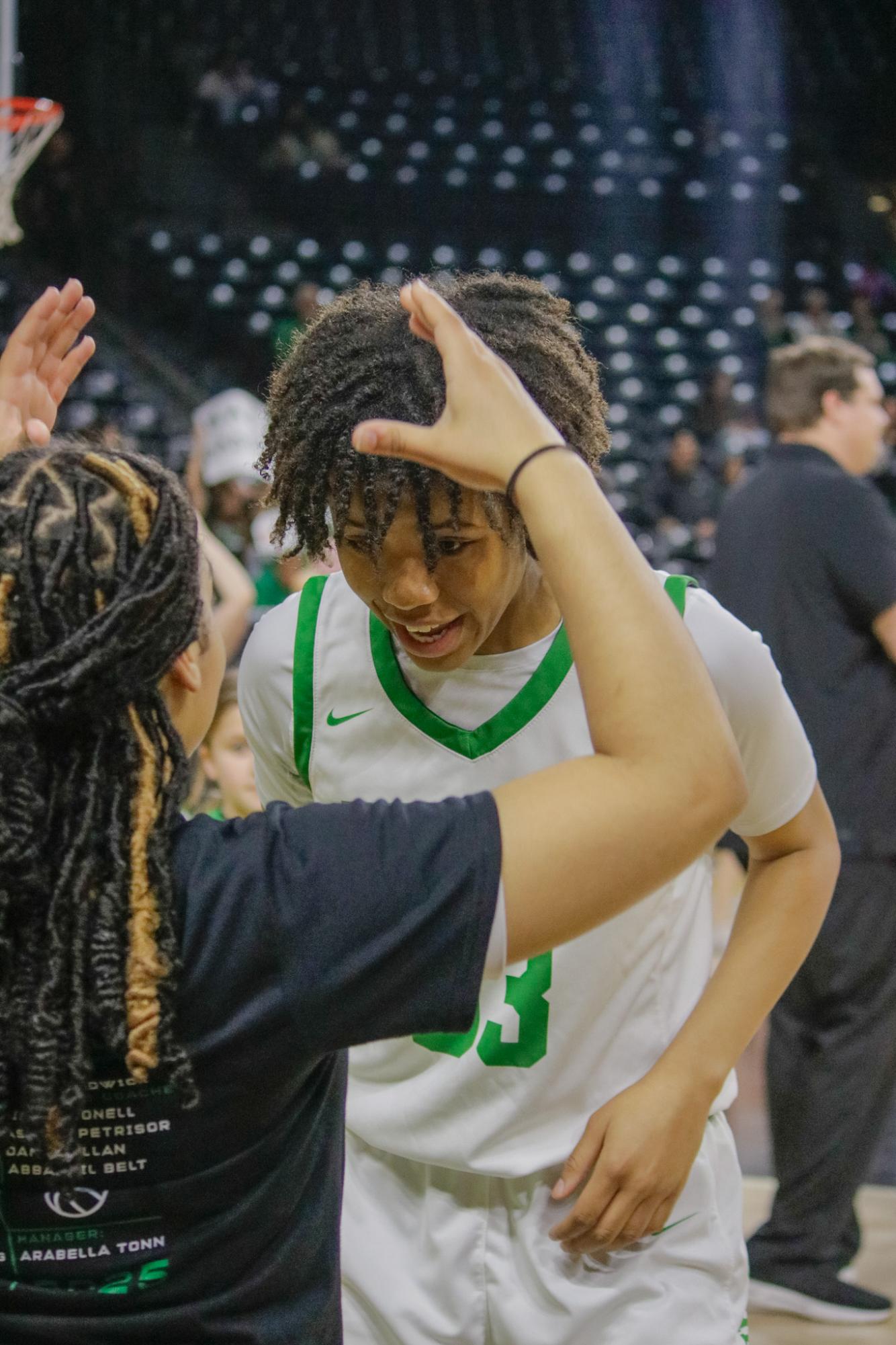 Girls state basketball vs. Blue Valley North (Photos by Persephone Ivy)