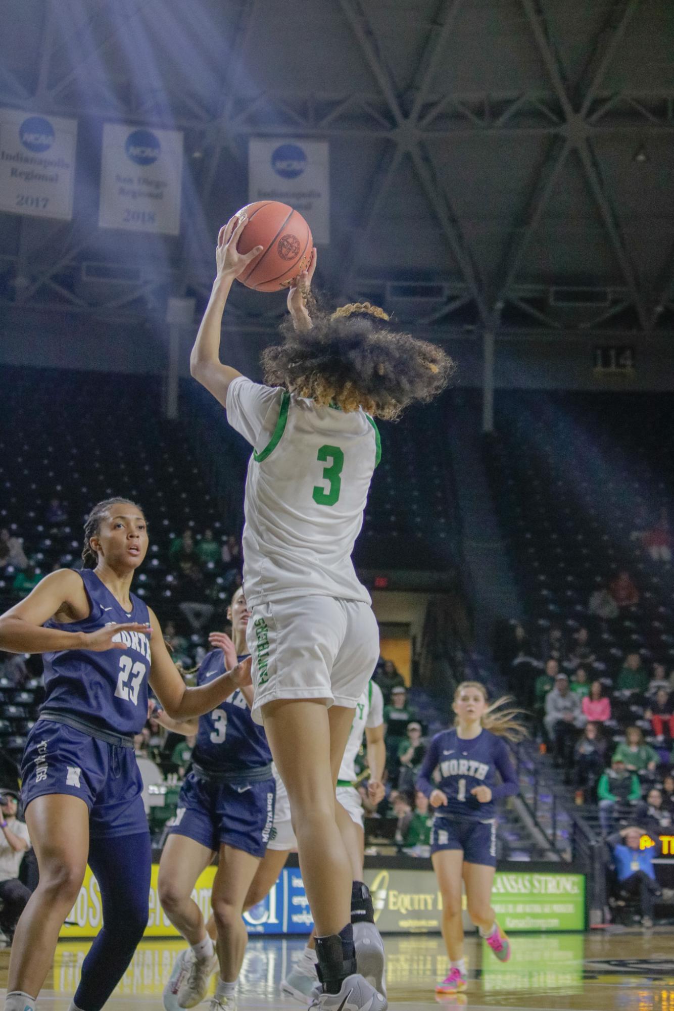 Girls state basketball vs. Blue Valley North (Photos by Persephone Ivy)