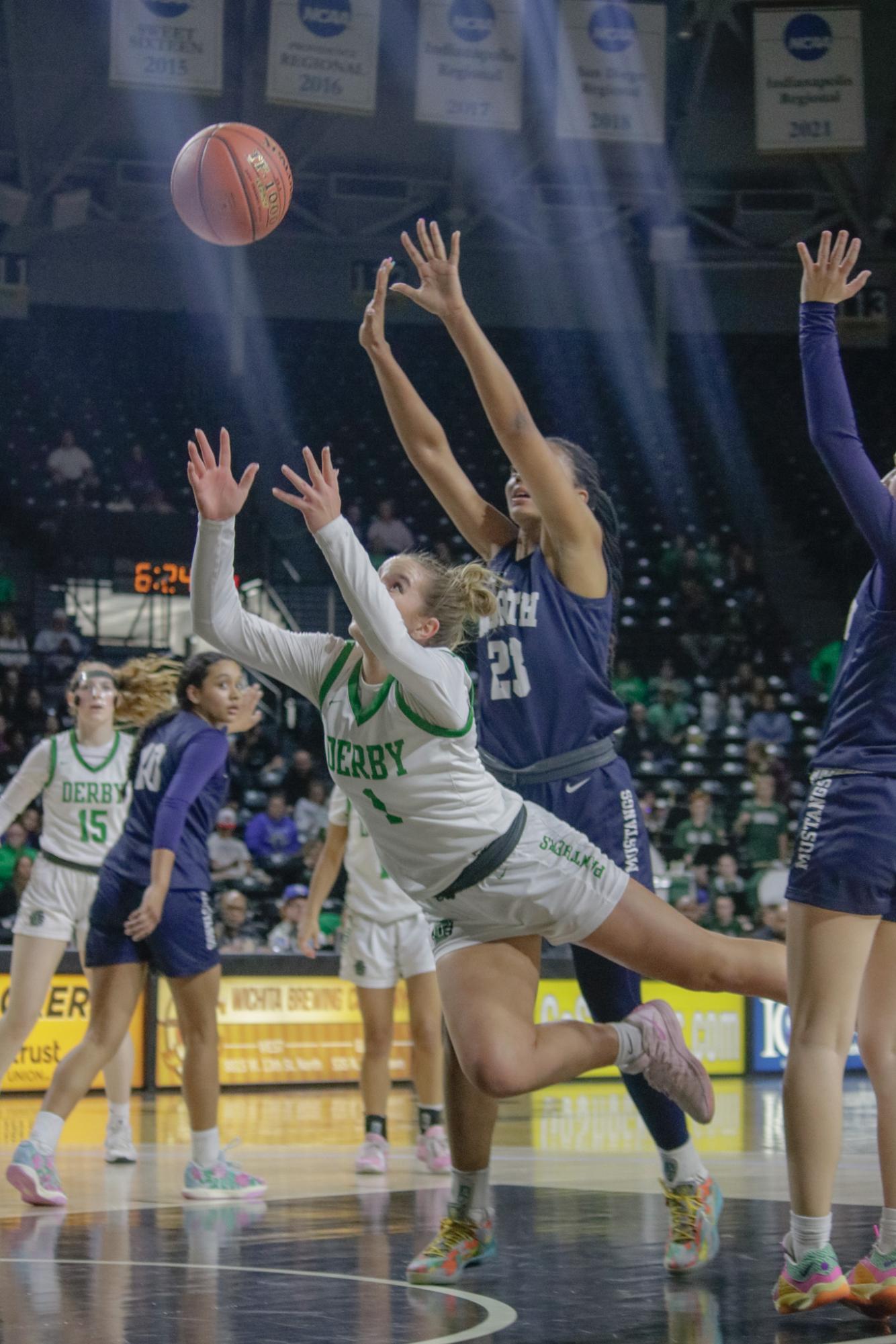 Girls state basketball vs. Blue Valley North (Photos by Persephone Ivy)