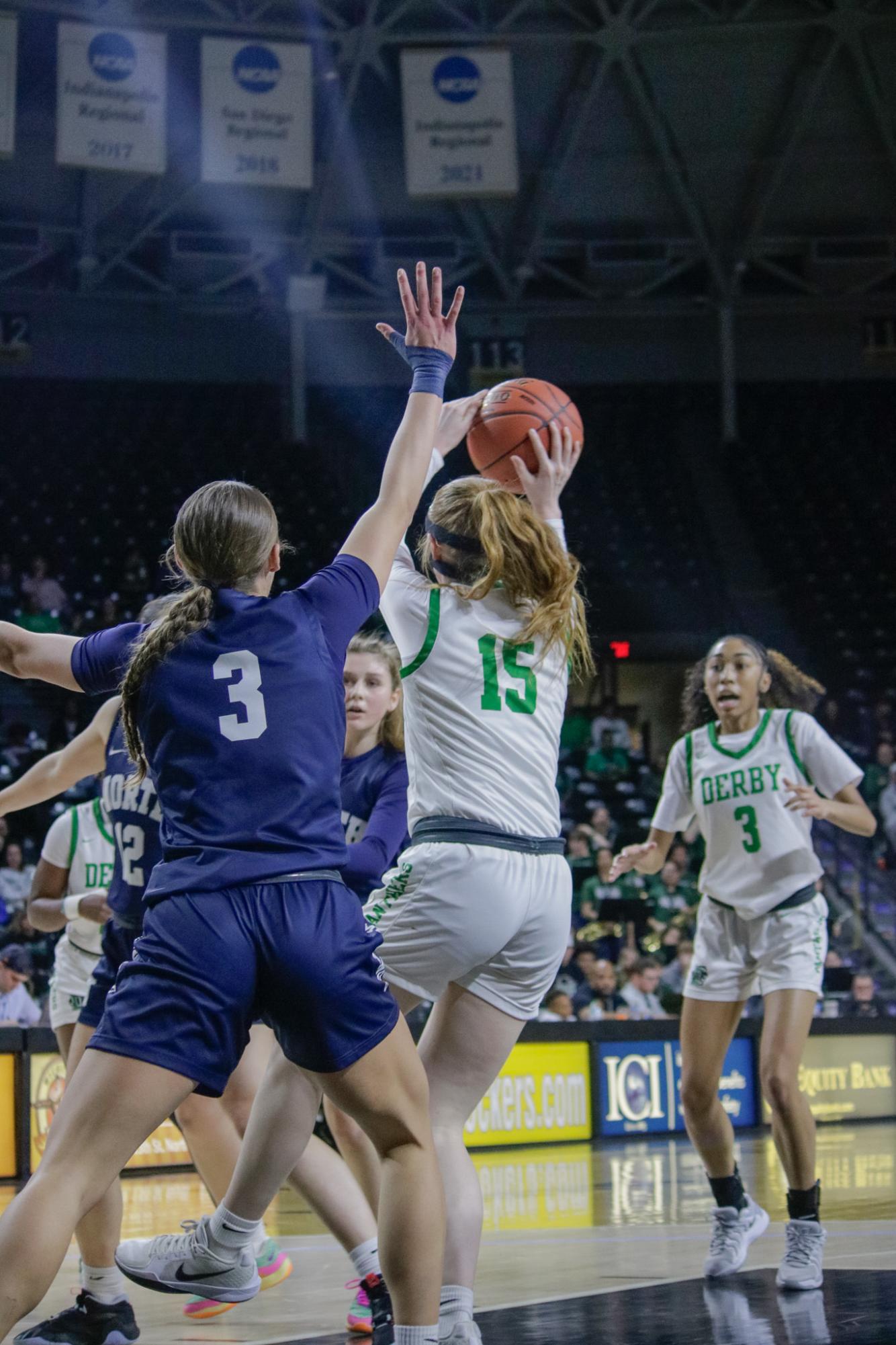 Girls state basketball vs. Blue Valley North (Photos by Persephone Ivy)